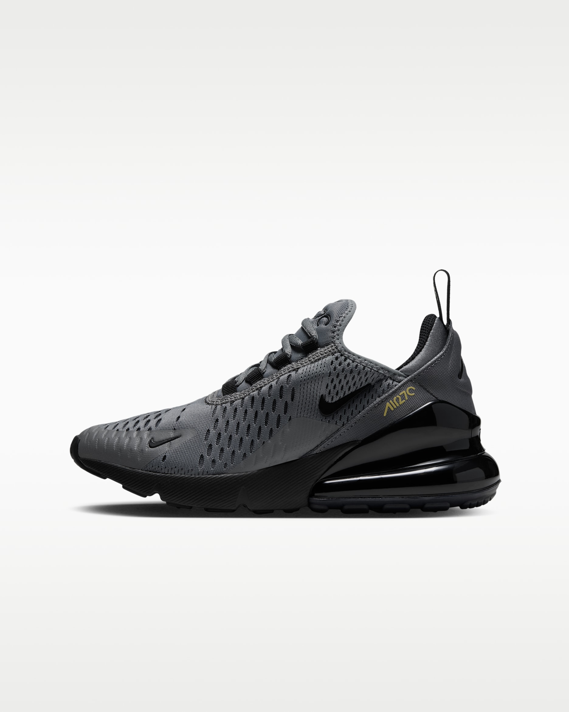 Nike Air Max 270 Big Kids' Shoes - Smoke Grey/Chrome Yellow/Dark Smoke Grey/Black