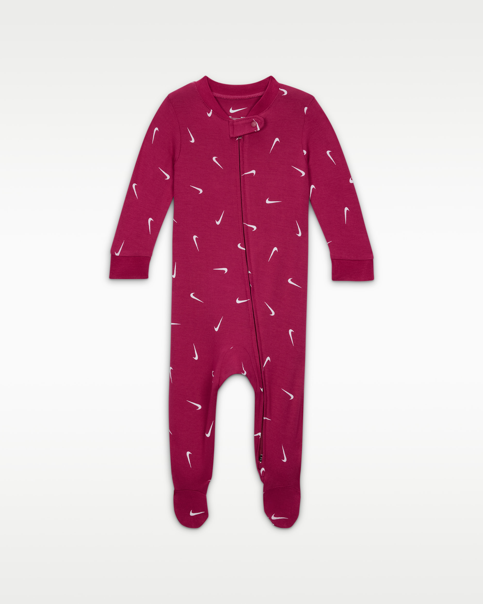 Nike Baby Printed Viscose Footed Coverall - Sweet Beet