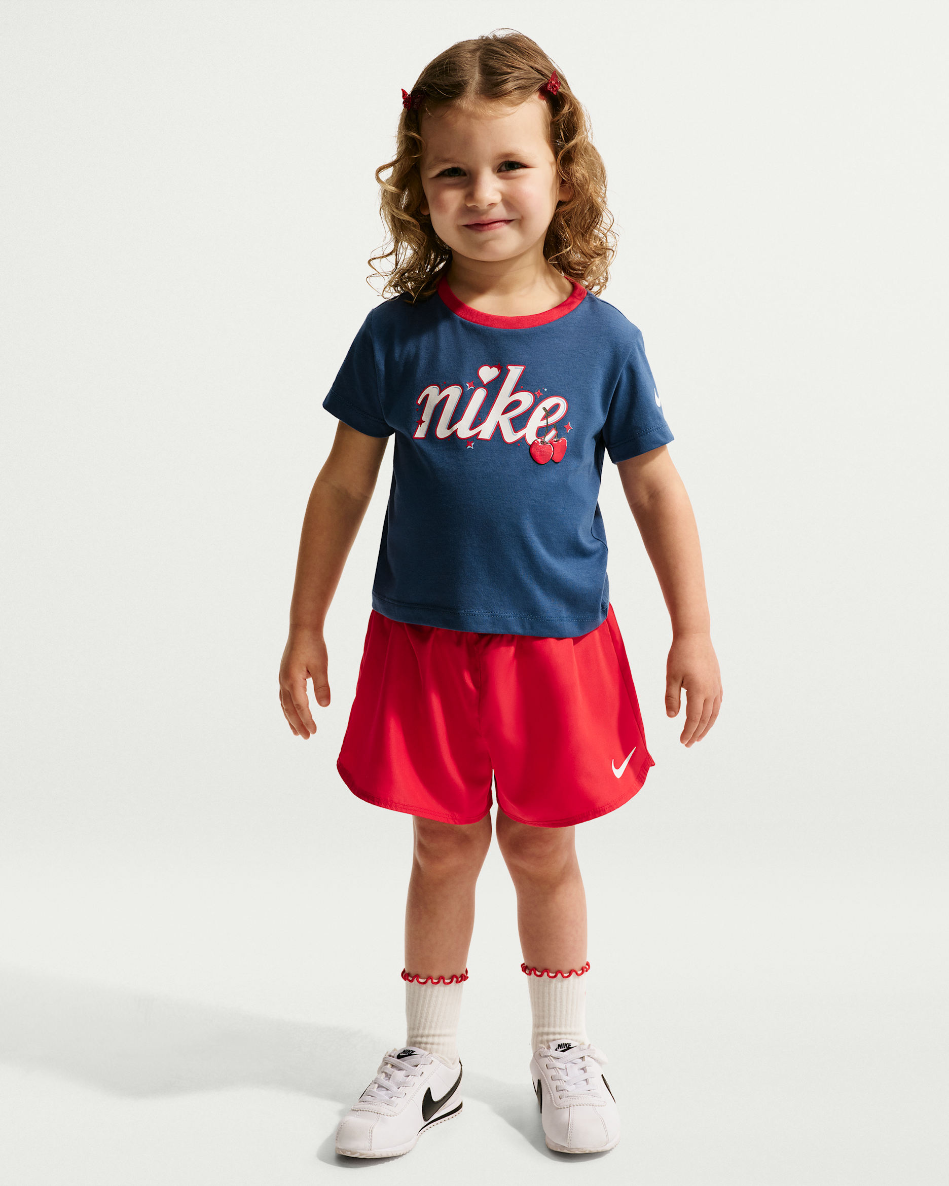 Nike Toddler Dri-FIT T-Shirt and Crossover Shorts Set - University Red