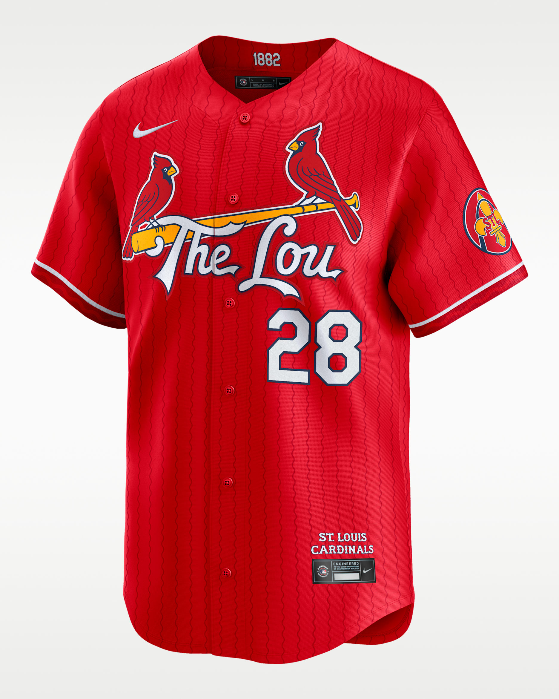 Jersey Nike Dri-FIT ADV de la MLB Limited para hombre Nolan Arenado St. Louis Cardinals City Connect - Rojo