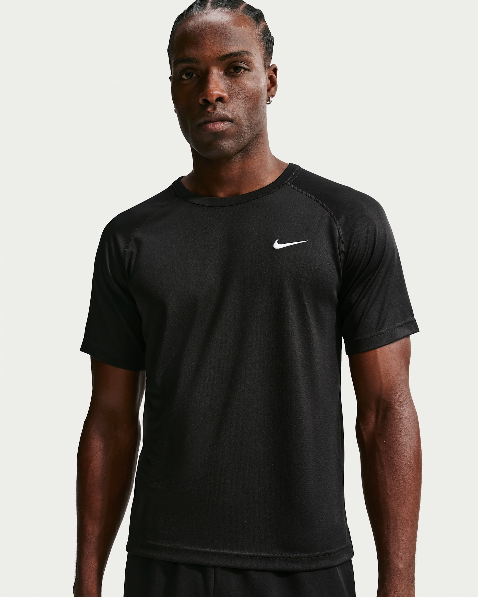 Nike Flex Men's Dri-FIT Short-Sleeve Training Top - Black/White