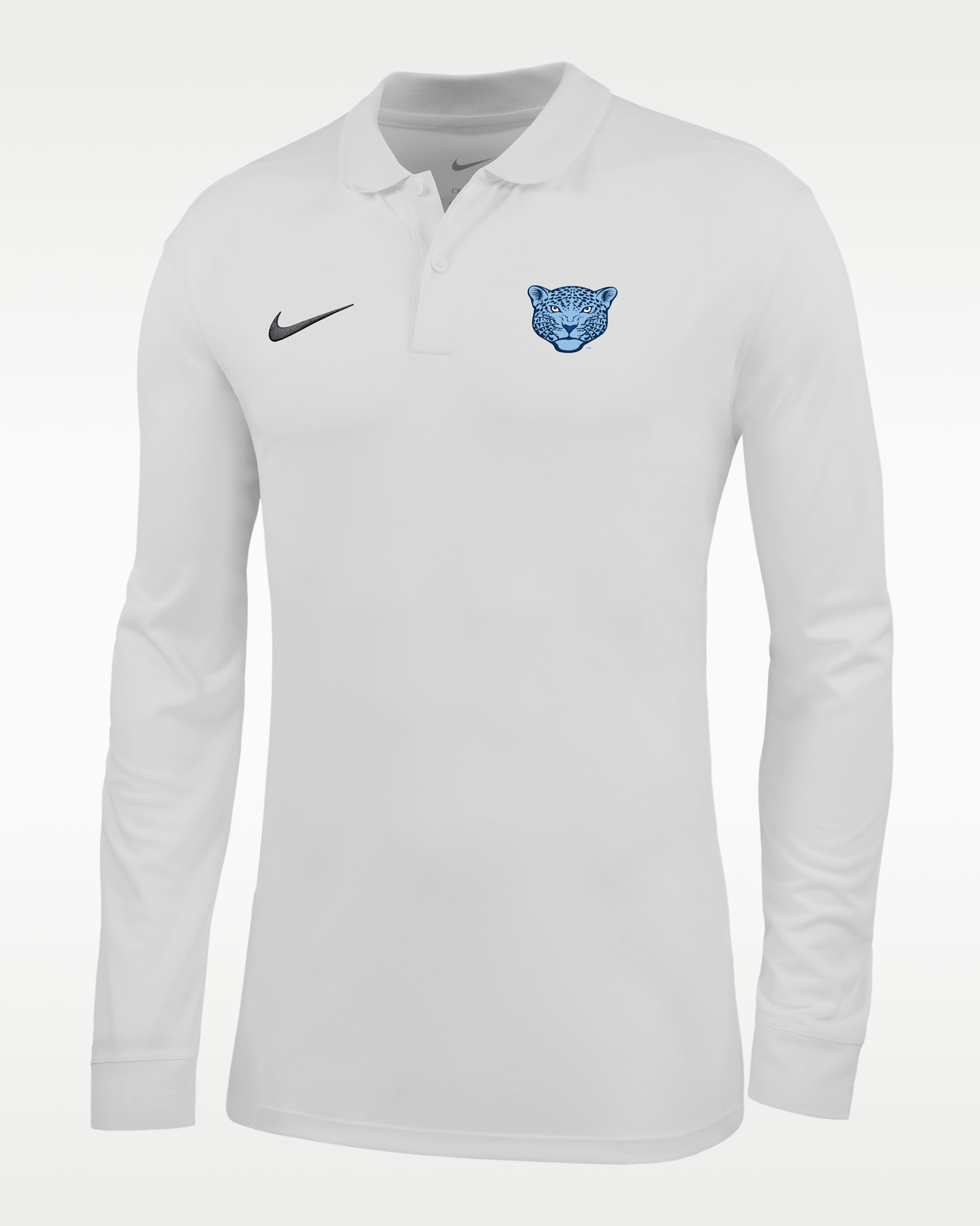 Nike College (Spelman College) Men's Dri-FIT Long-Sleeve Polo - White