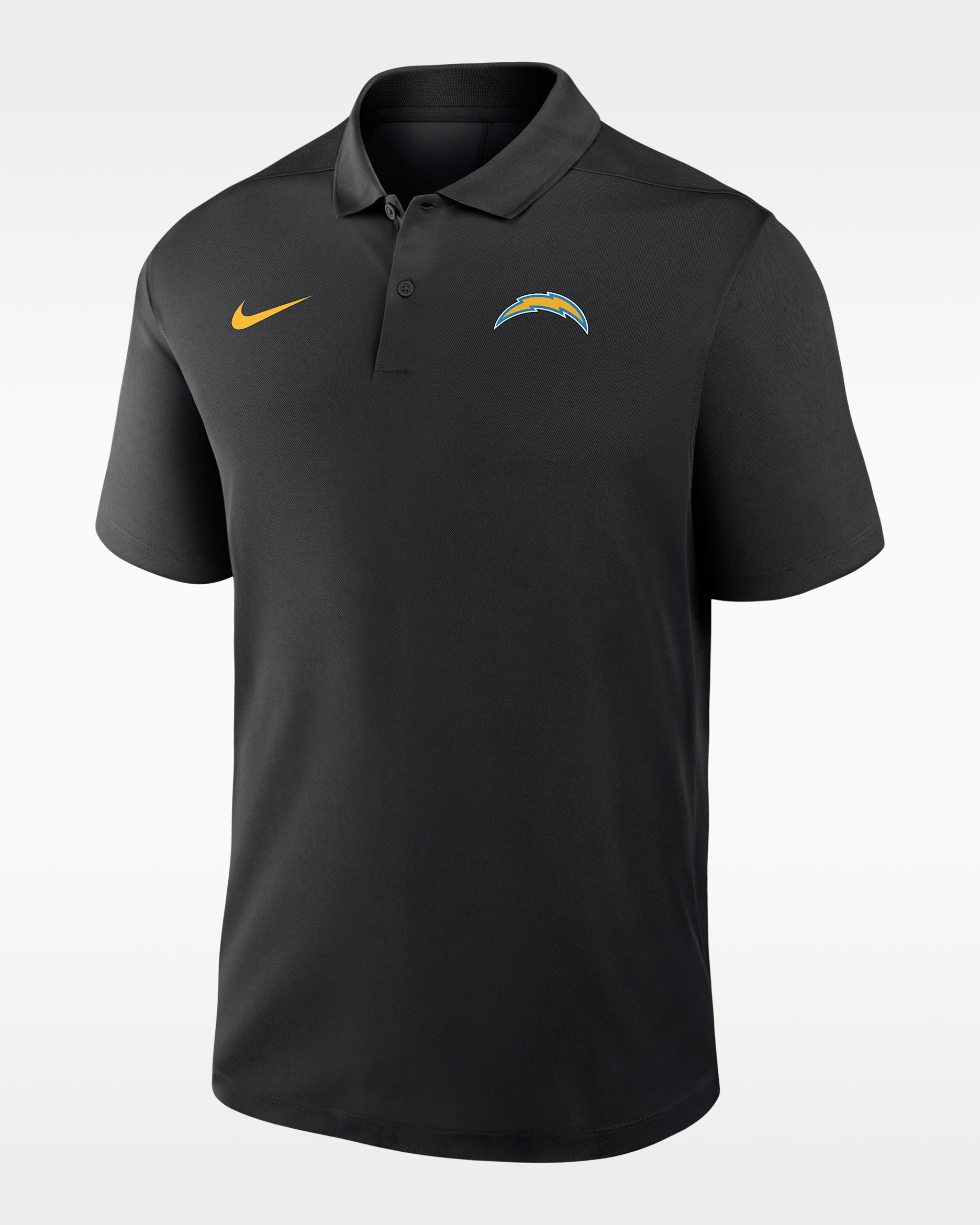 Los Angeles Chargers Logo Victory Men's Nike Dri-FIT NFL Polo - Black