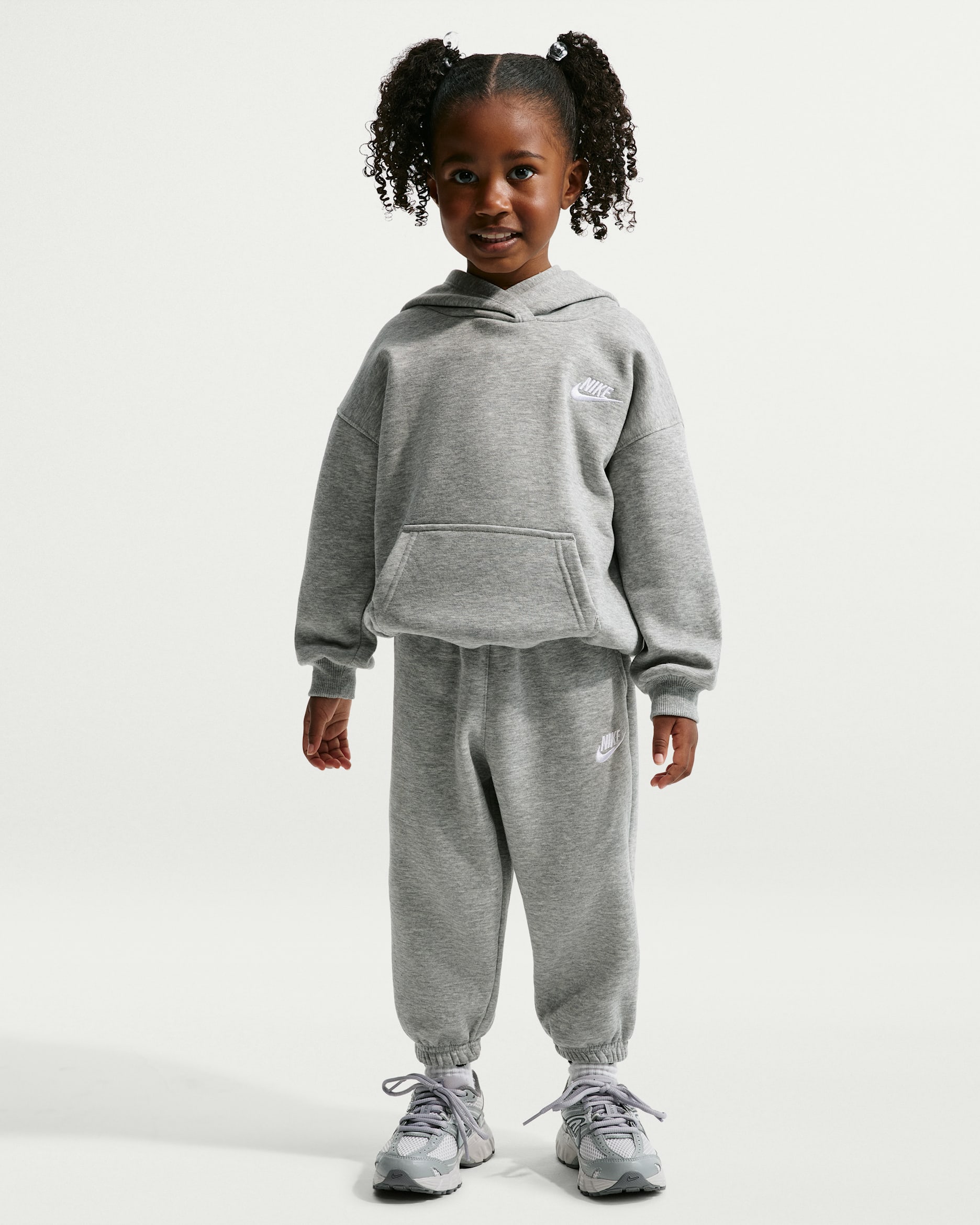 Nike Club Fleece Toddler Oversized 2-Piece Set - Dark Grey Heather