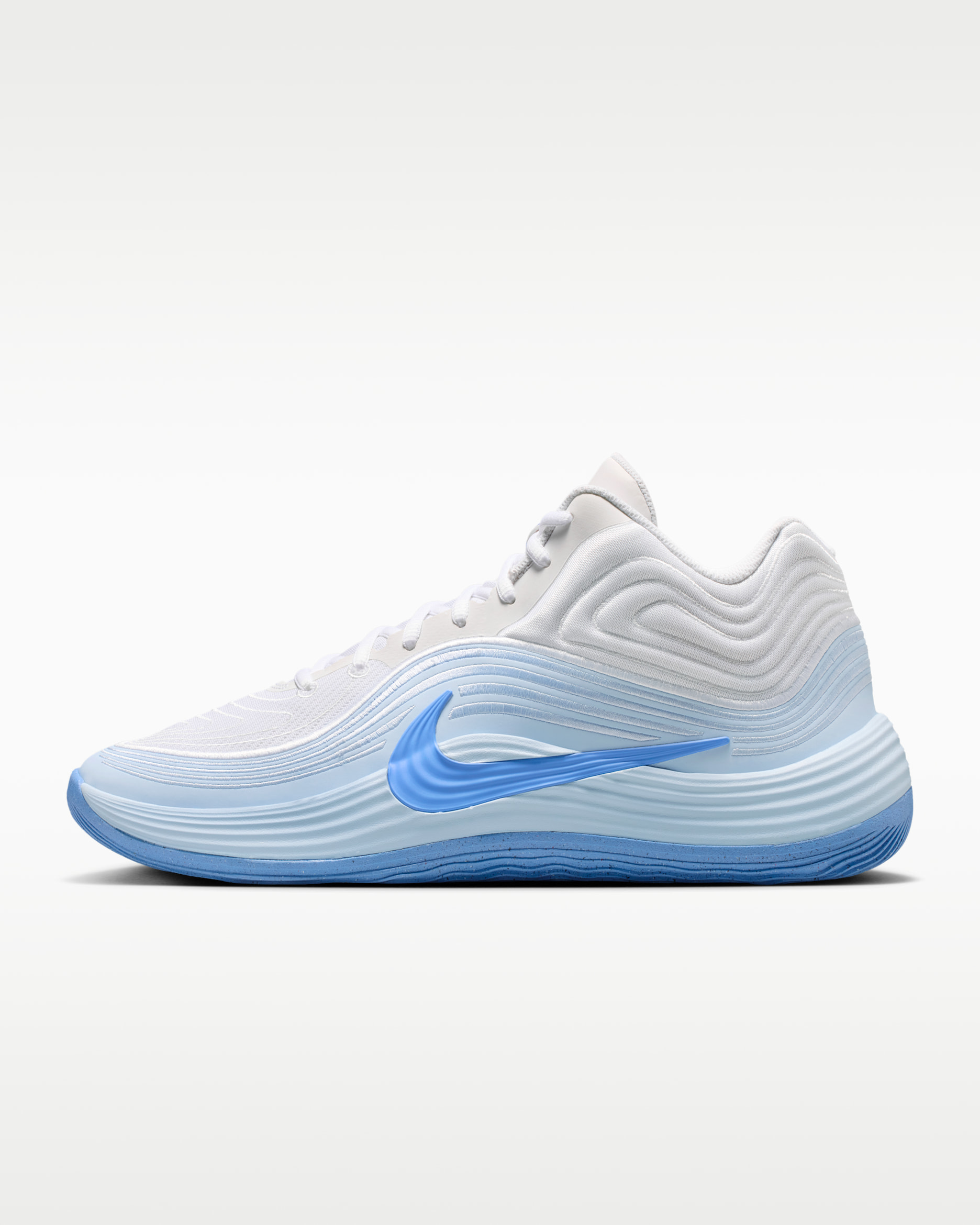 Nike Precision 8 MID Men's Basketball Shoes - White/Hydrogen Blue/Royal Pulse/Royal Pulse