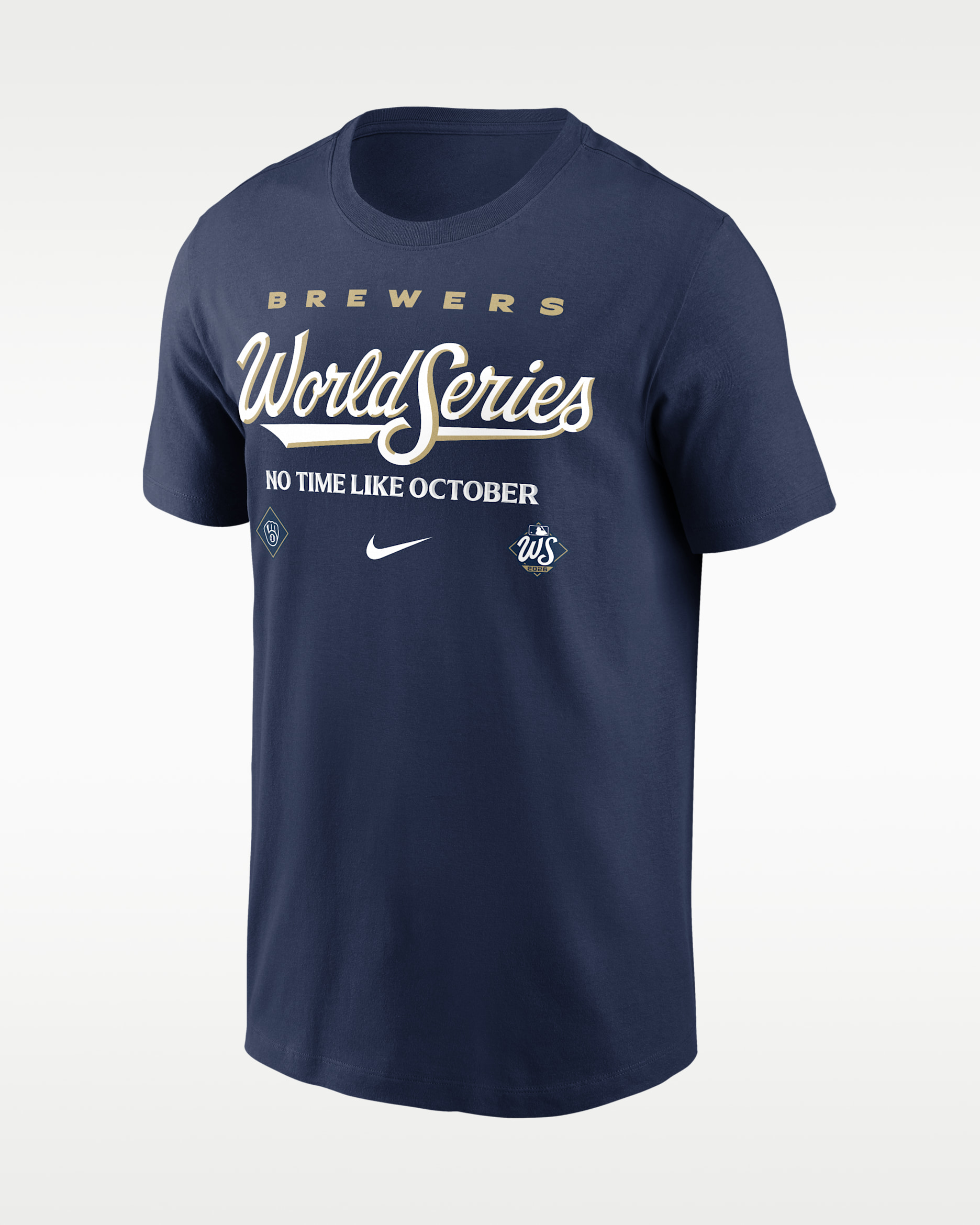 Milwaukee Brewers 2026 World Series Participant Authentic Collection Men's Nike MLB T-Shirt - Navy