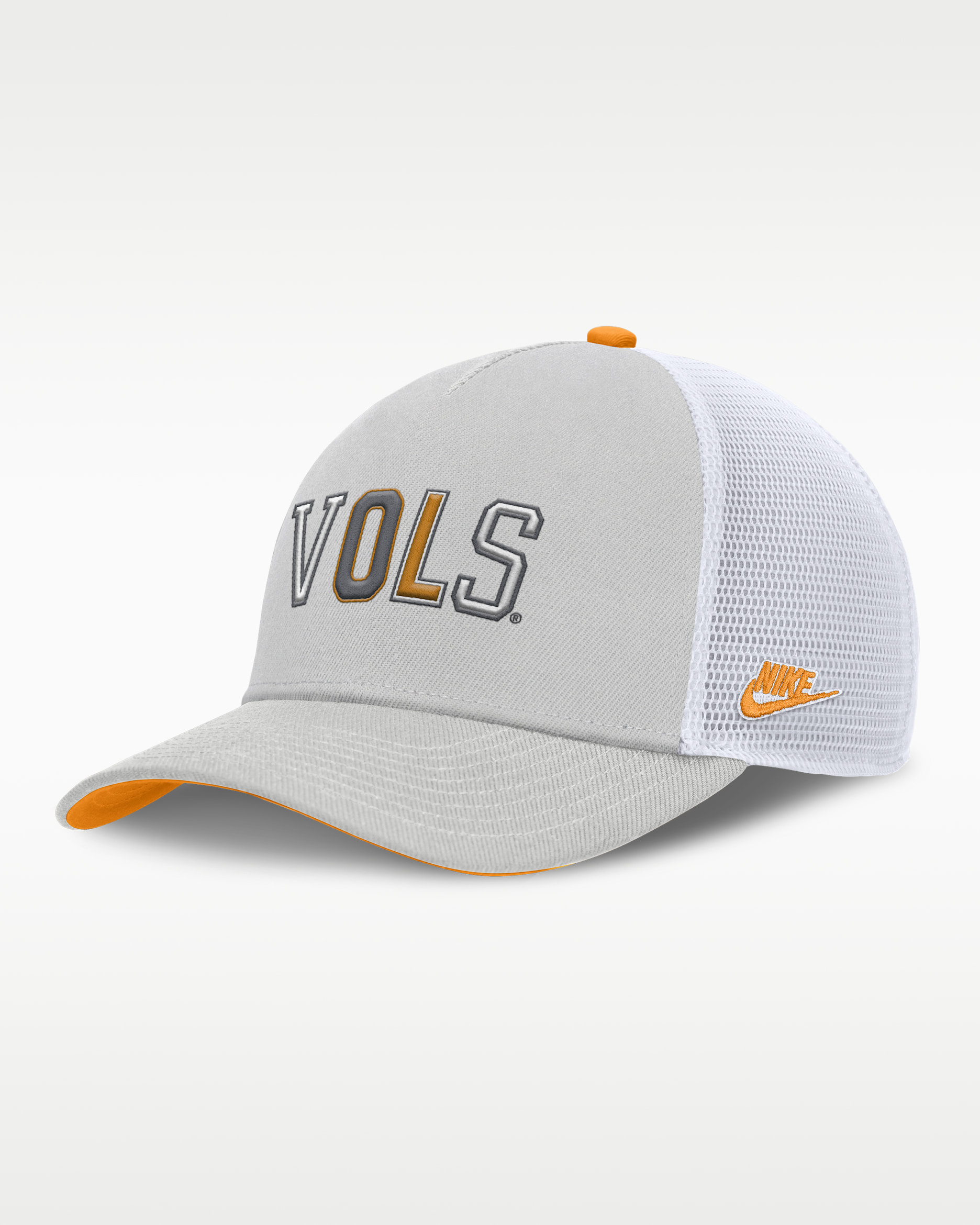 Tennessee Legacy Basketball Rise Men's Nike College Trucker Adjustable Hat - Grey