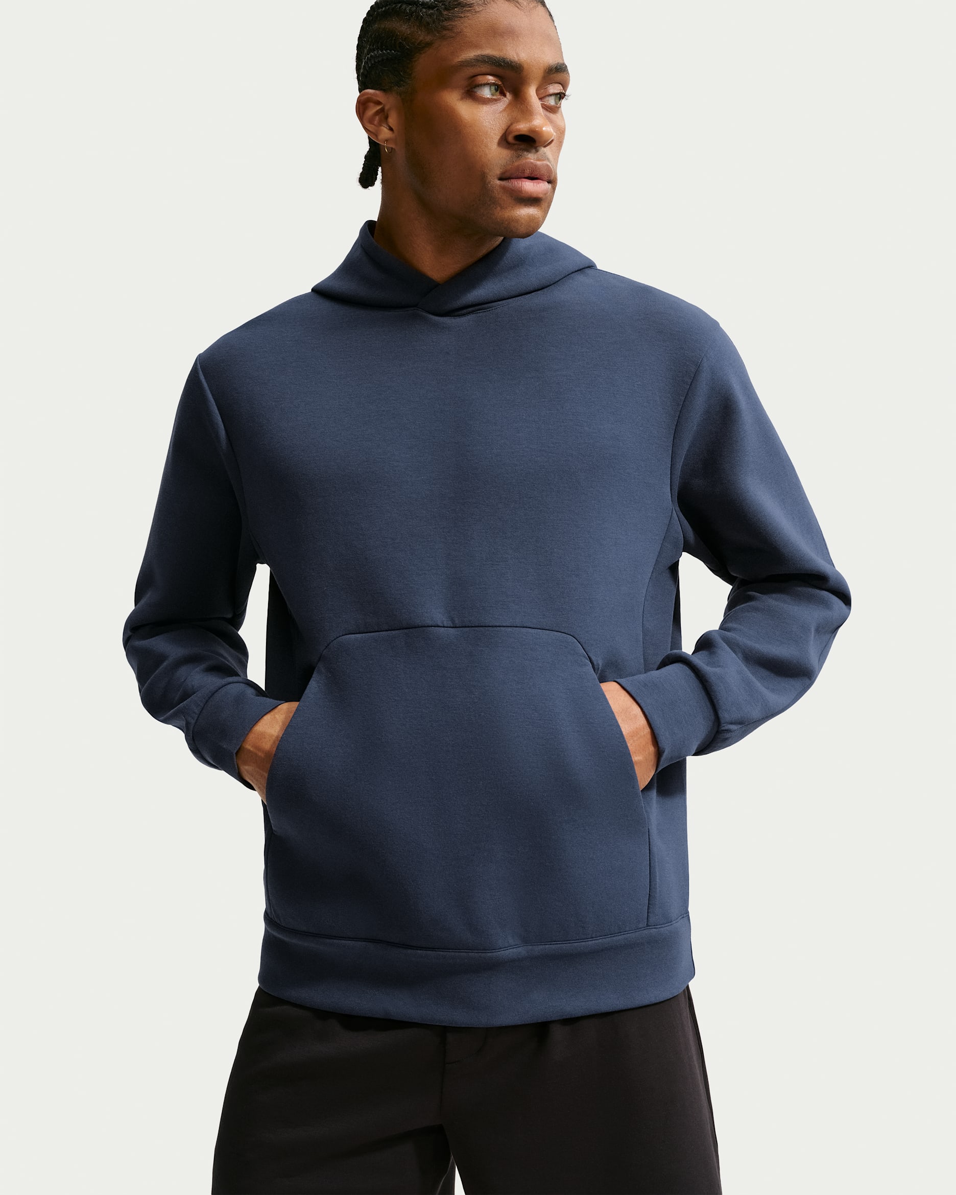 Nike 24.7 ImpossiblySoft Men's Dri-FIT Pullover Hoodie - Obsidian/Black/Dark Obsidian