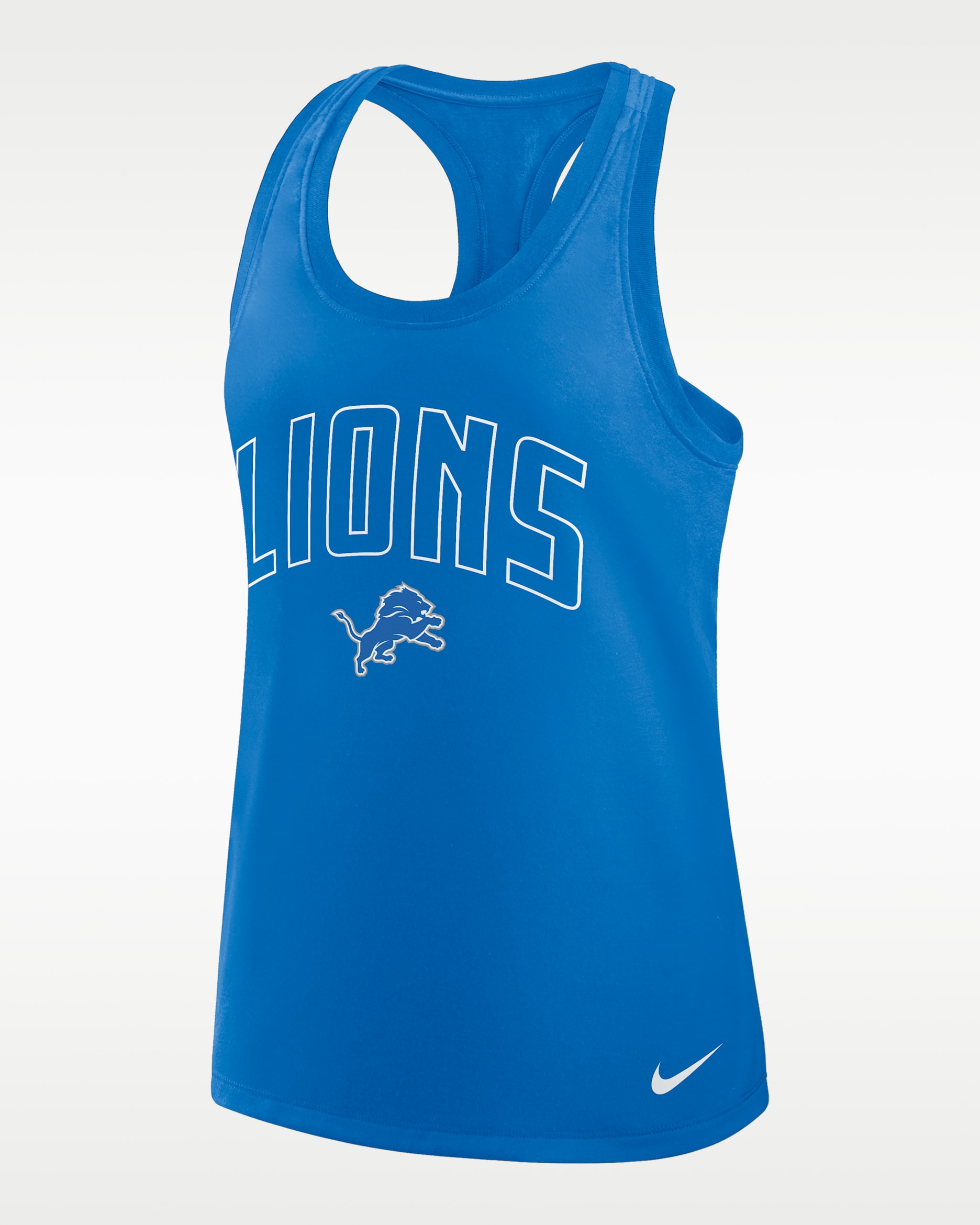 Detroit Lions Primetime Women's Nike Dri-FIT NFL Racerback Tank Top - Blue