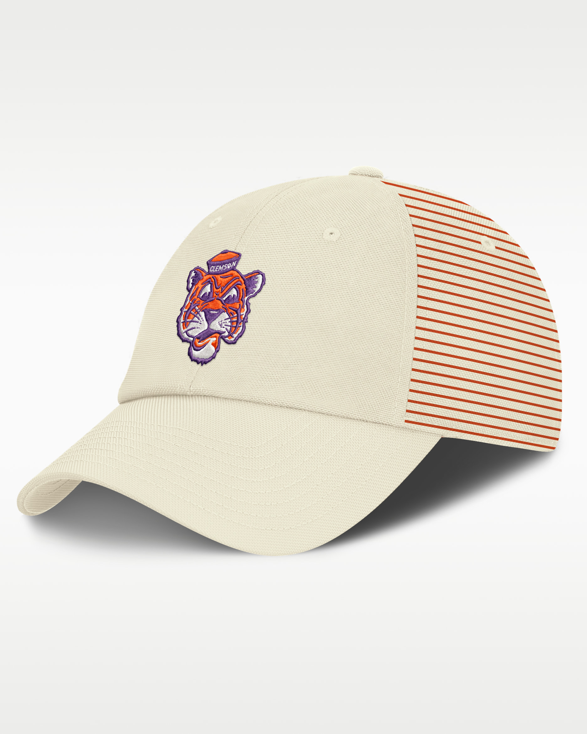 Clemson Denim Club Men's Nike College Adjustable Hat - White