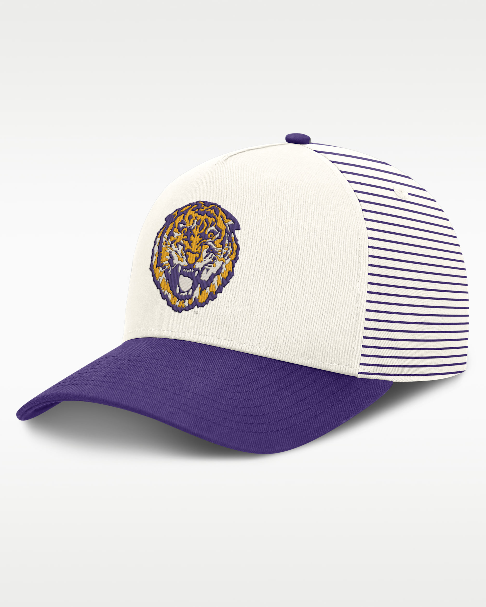 LSU Rise Men's Nike Dri-FIT College A-Frame Adjustable Hat - White