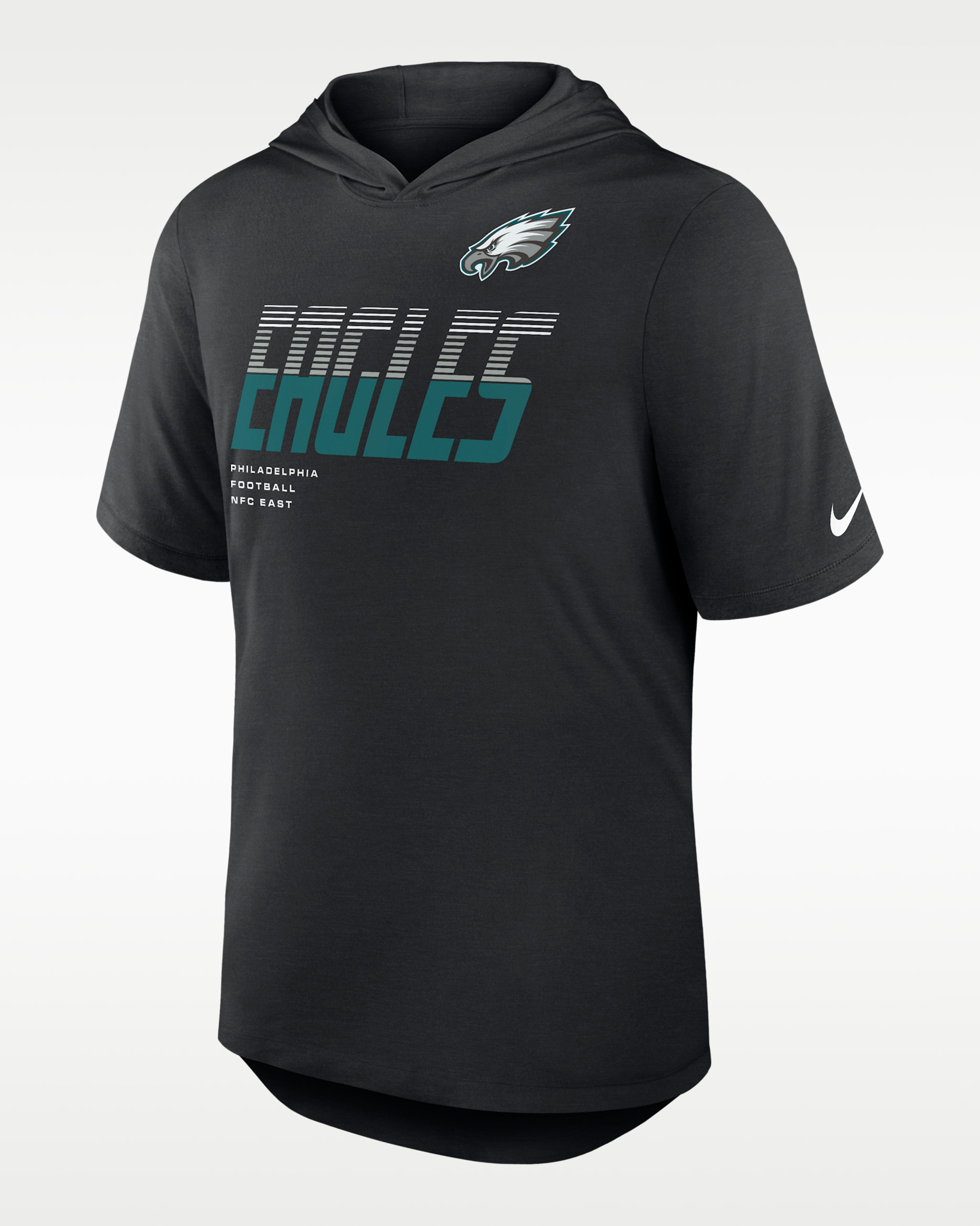 Playera Nike Dri-FIT de la NFL con gorro para hombre Philadelphia Eagles - Negro