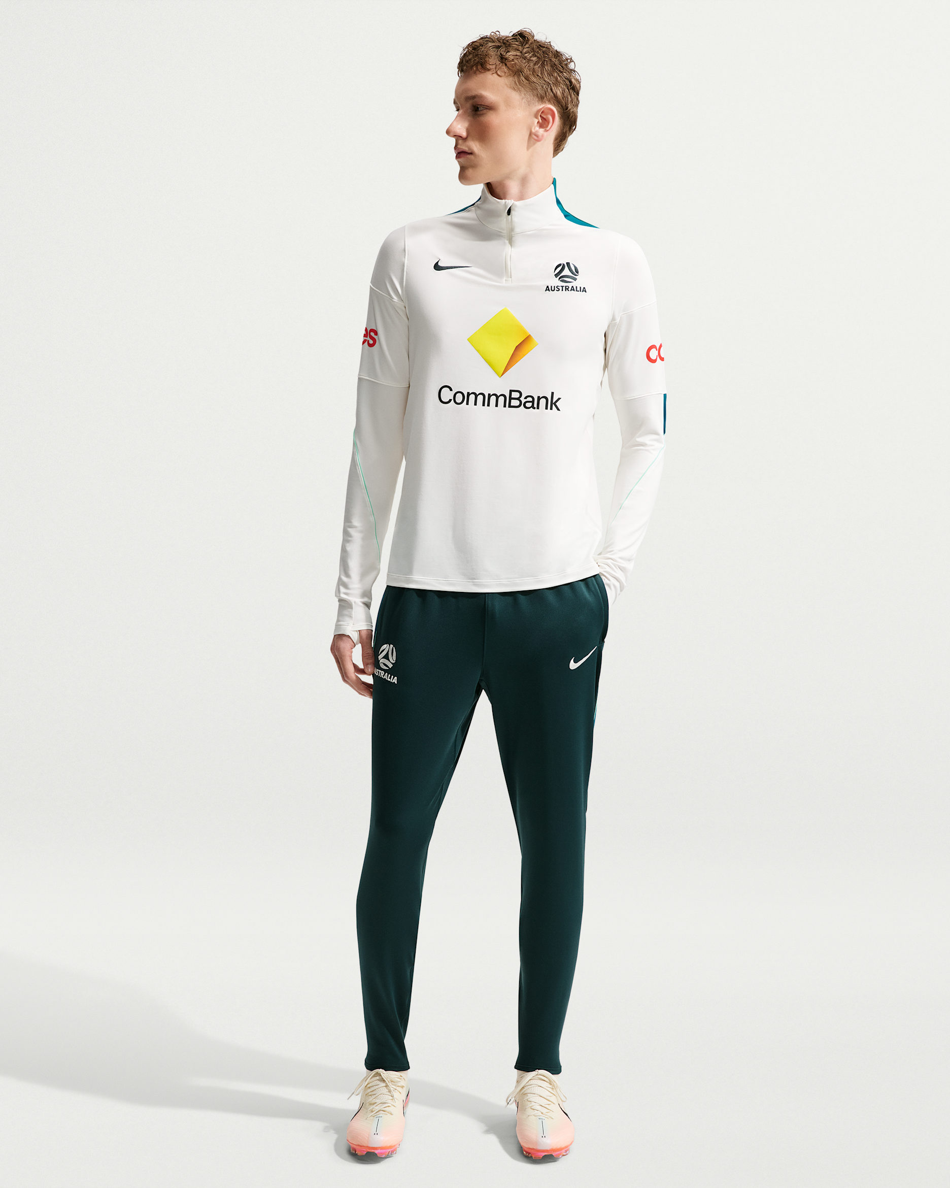 Australia Strike Men's Nike Dri-FIT Football Knit Pants - Midnight Spruce/Bright Spruce/Sail