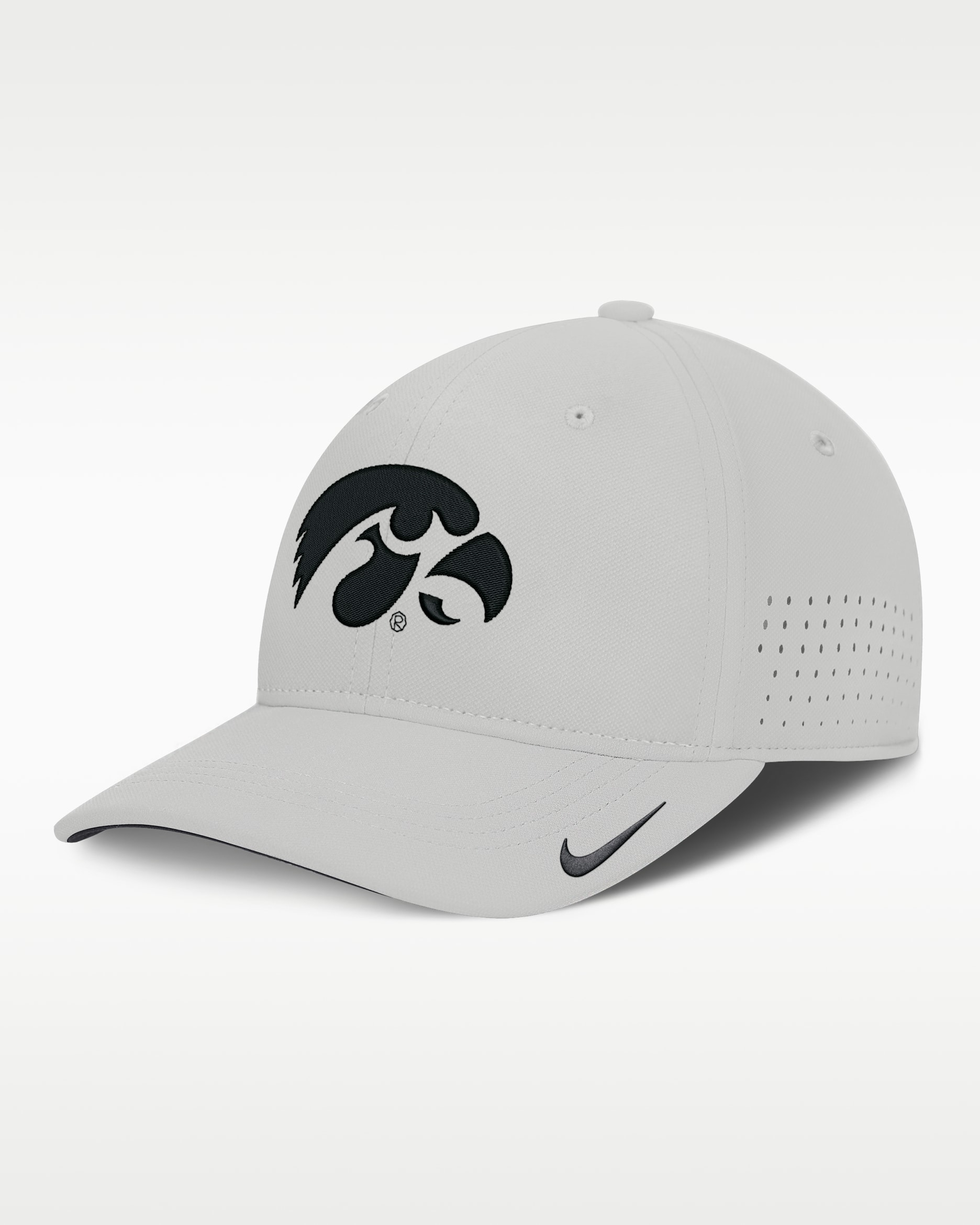 Iowa Sideline Practice Men's Nike Dri-FIT College Hat - Grey