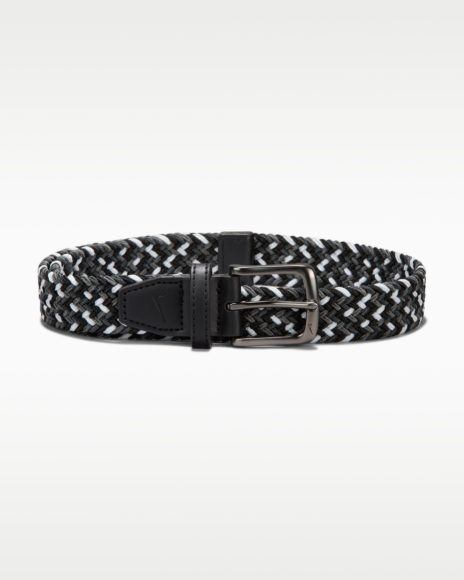 Cinturón de tejido Woven elástico Nike Tour - Negro/Gris/Multicolor