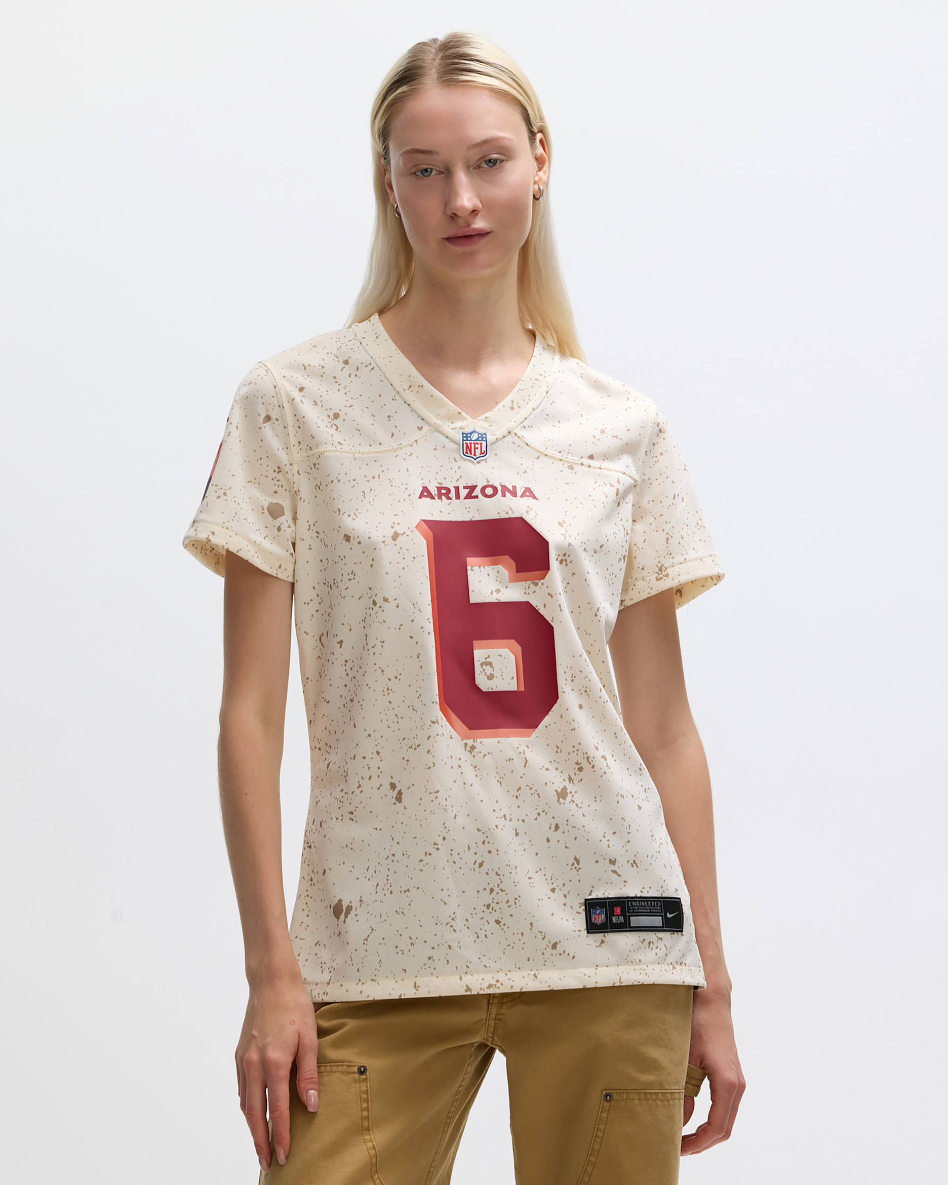 Jersey Nike de la NFL Game para mujer James Conner Arizona Cardinals Rivalries Collection - Natural