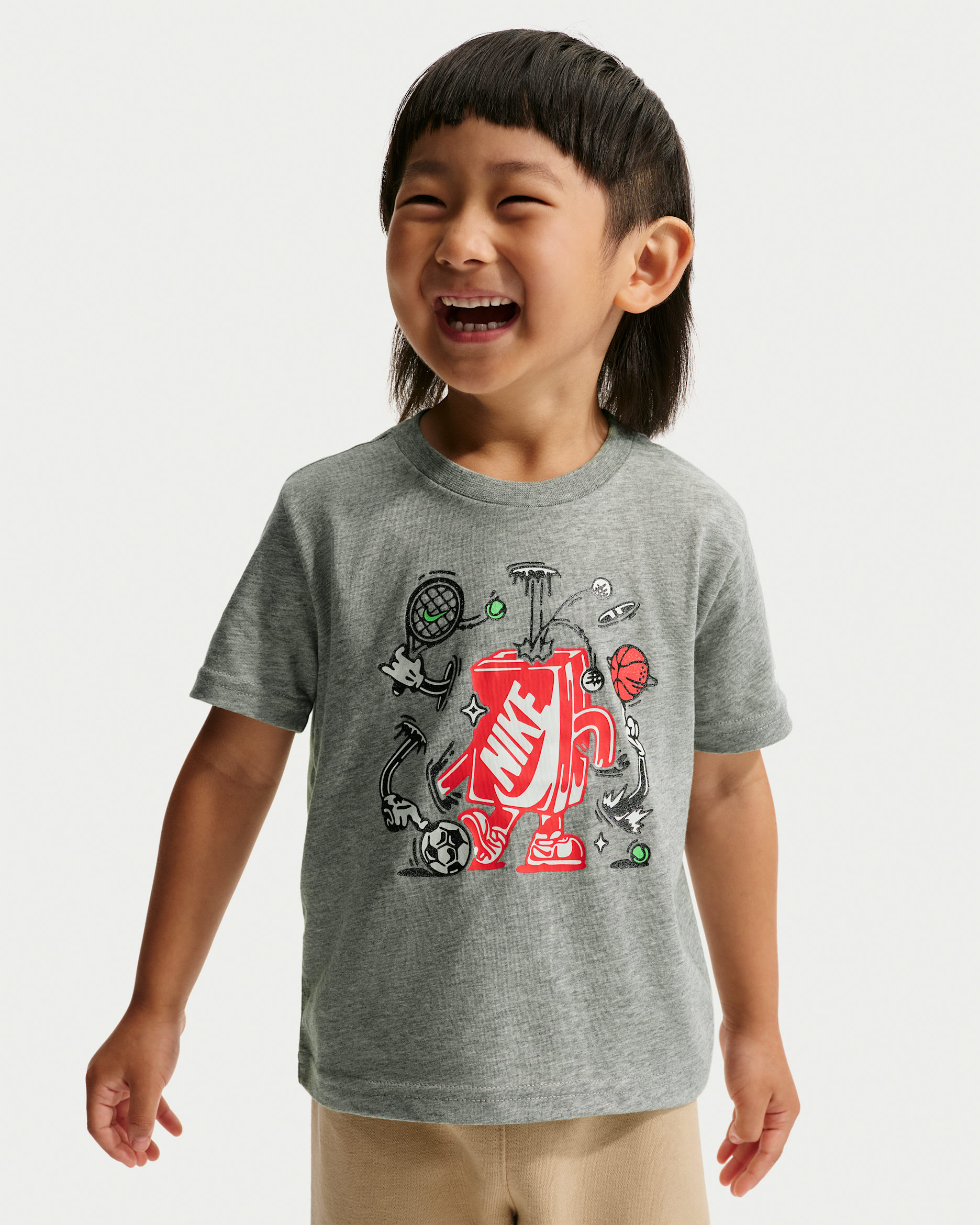 Nike Toddler Boxy T-Shirt - Dark Grey Heather
