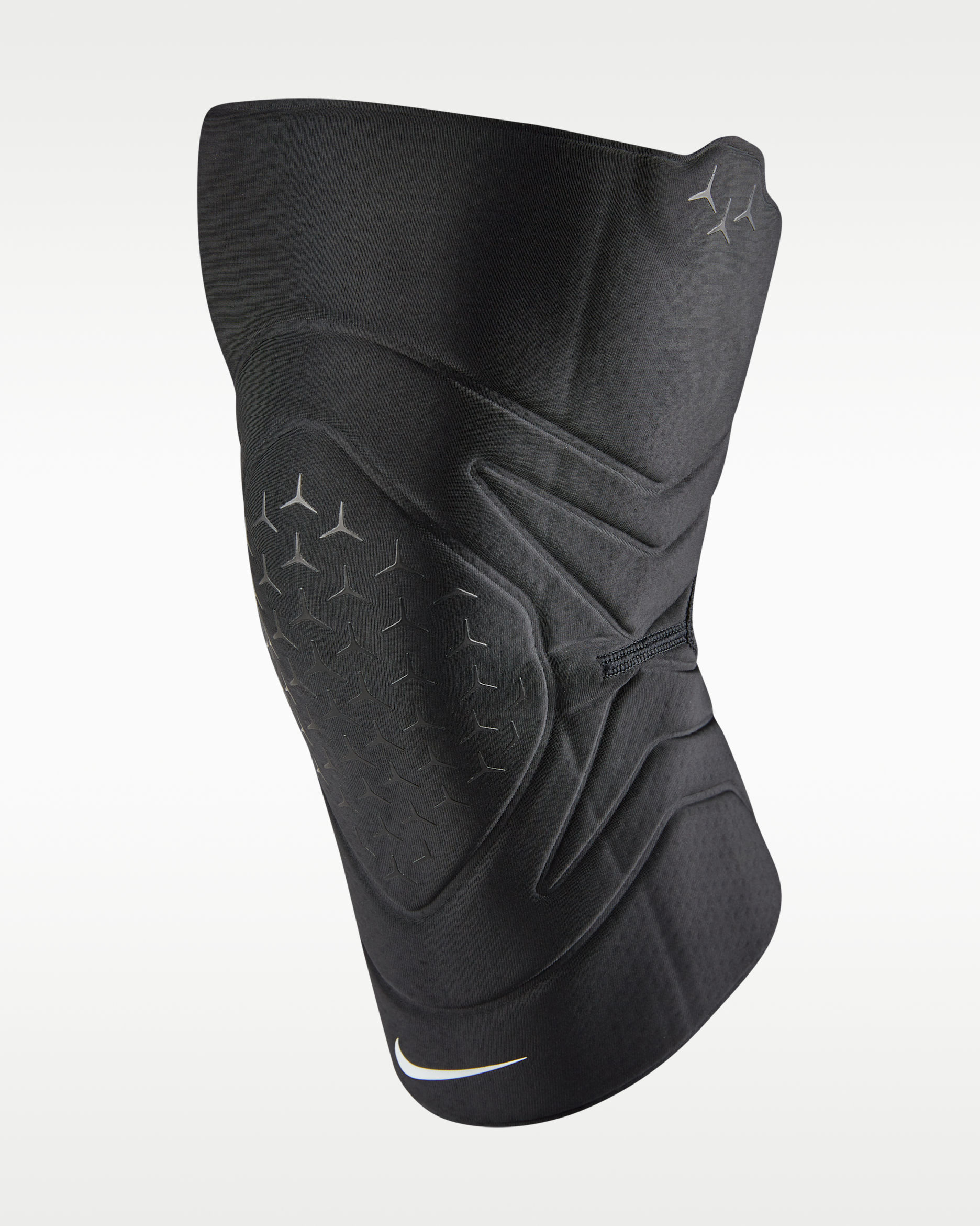 나이키 프로 클로즈드 파텔라 무릎 슬리브 - 블랙/화이트