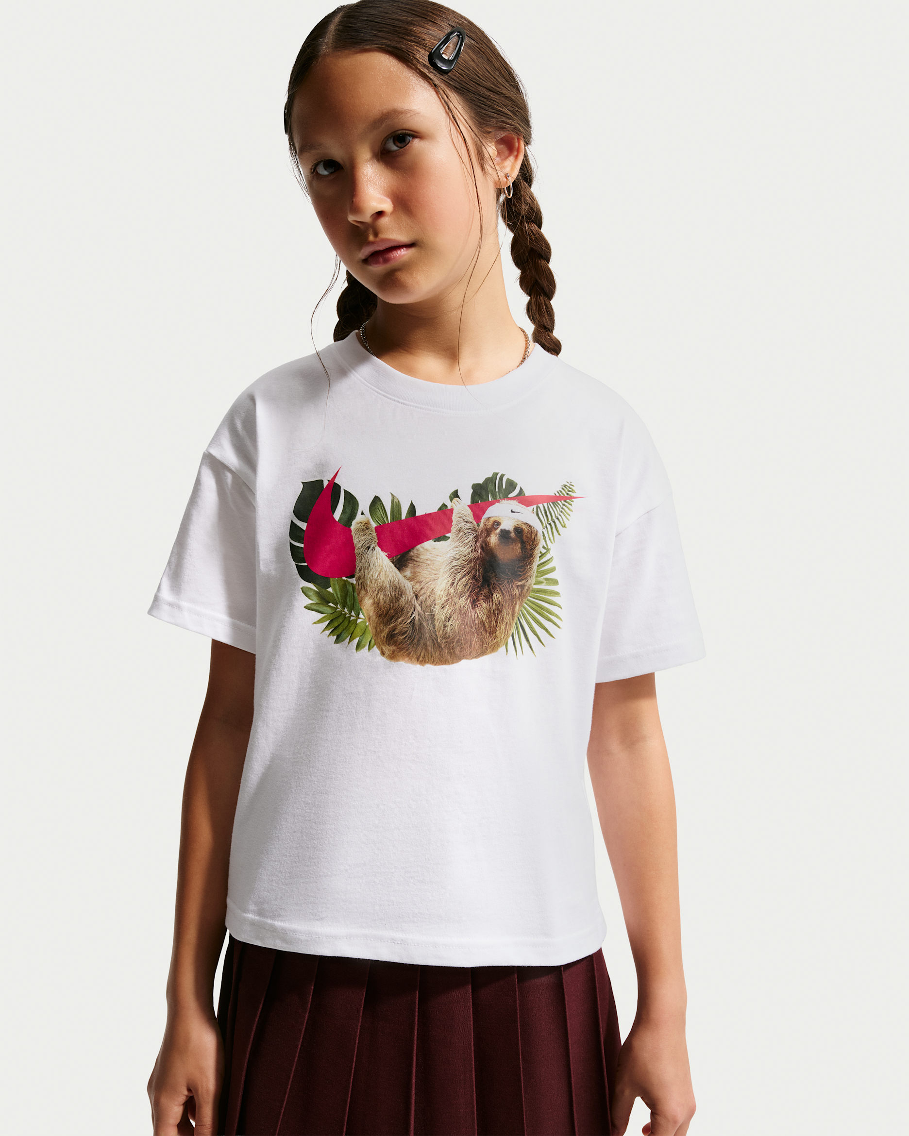 Nike Sportswear Older Kids' (Girls') T-Shirt - White