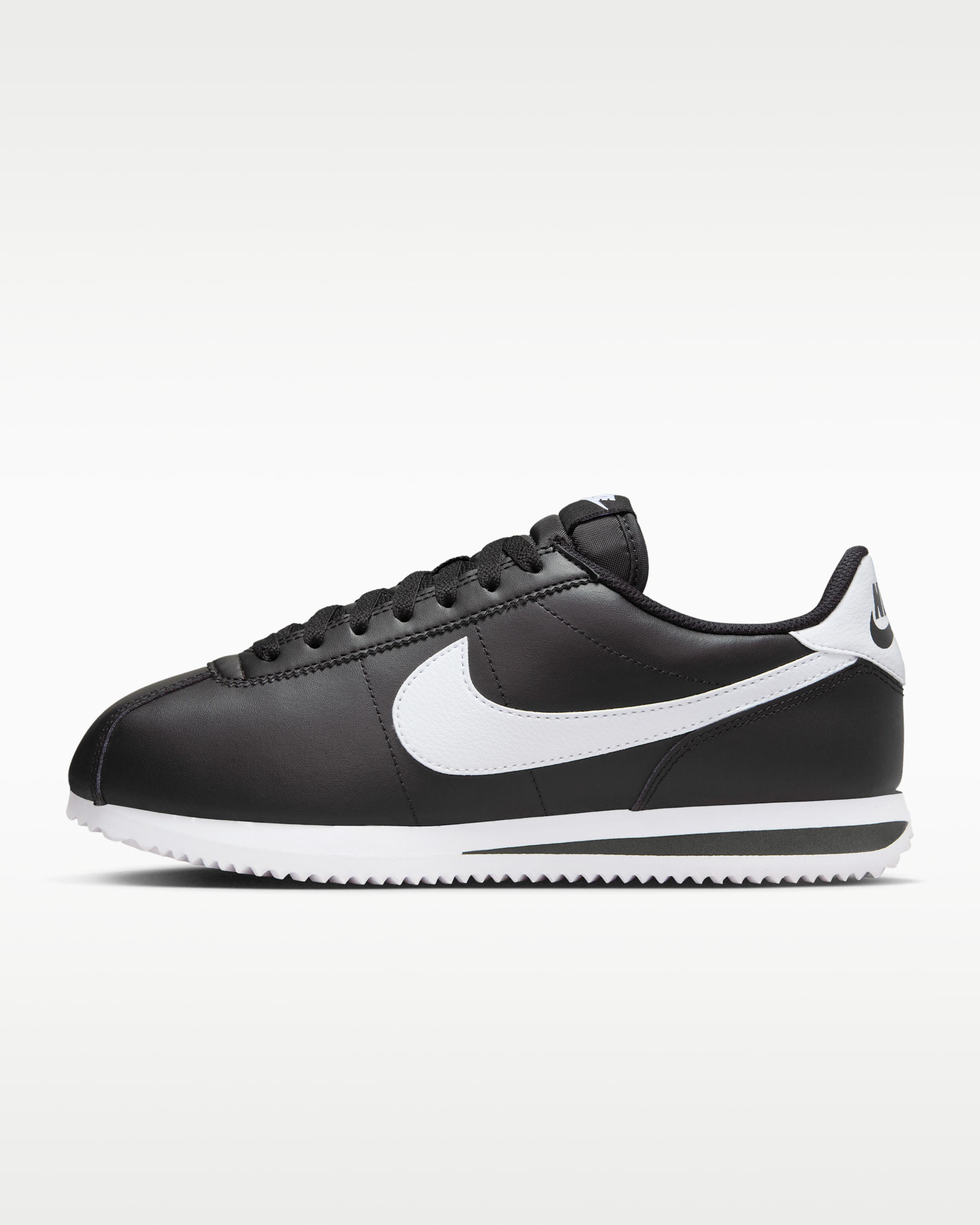 Nike Cortez Leather Women's Shoes - Black/White