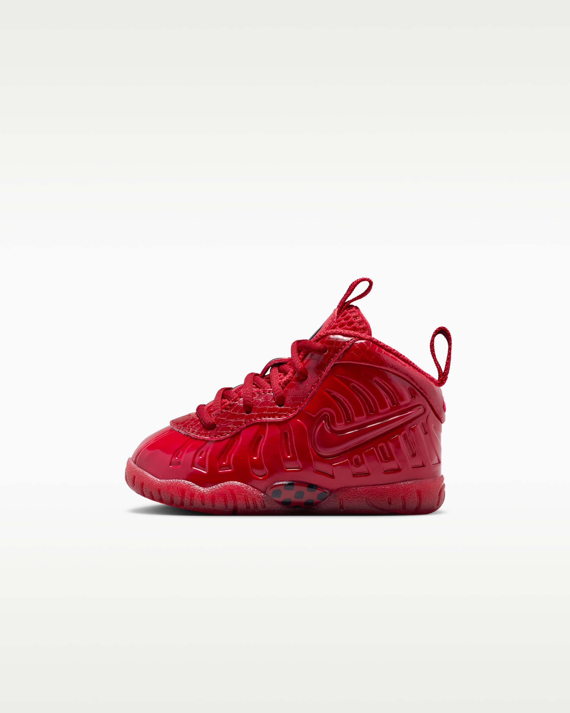 Tenis para bebé e infantil Nike Little Posite Pro - Rojo gimnasio/Negro