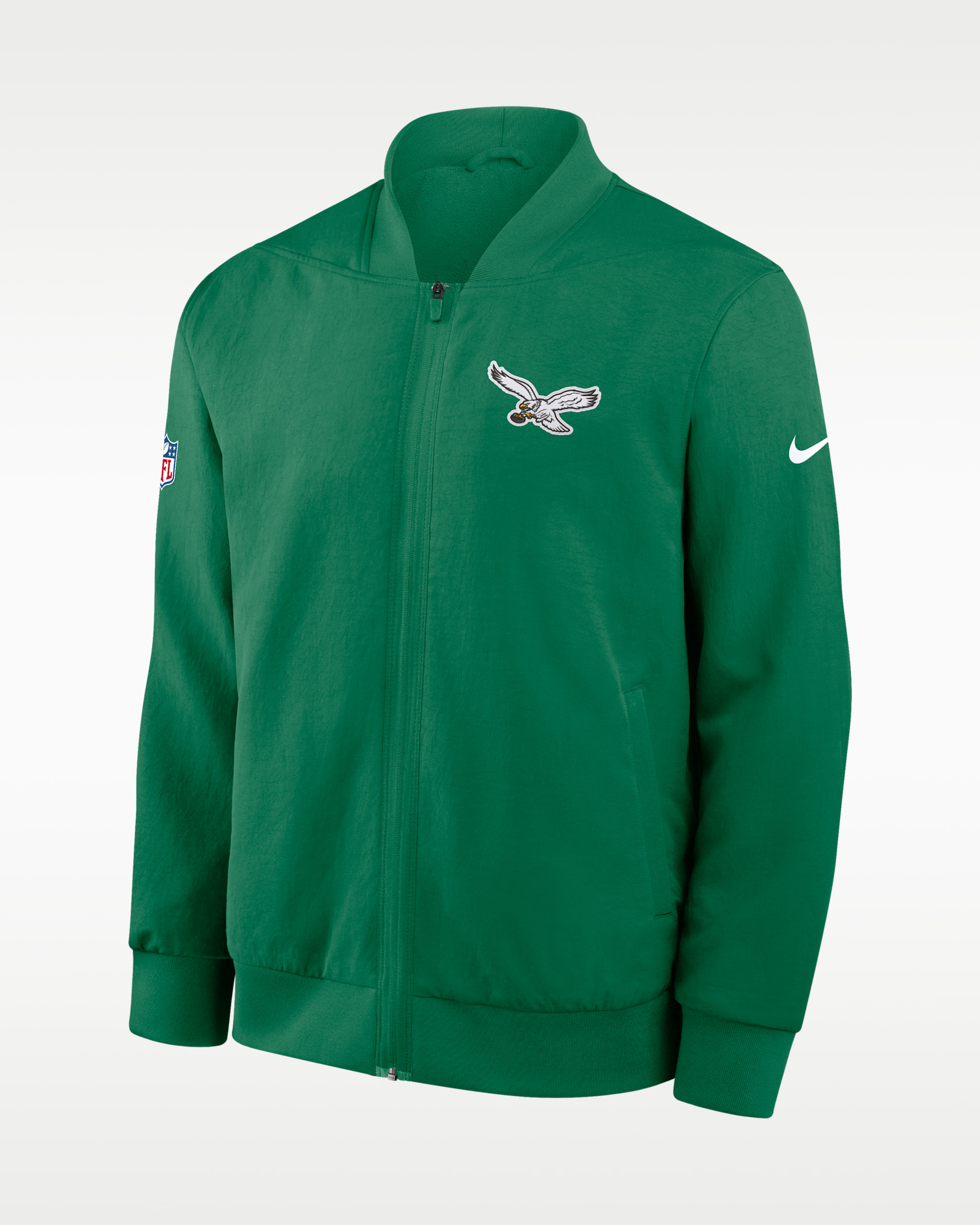 Philadelphia Eagles Sideline Men's Nike NFL Full-Zip Bomber Jacket - Green