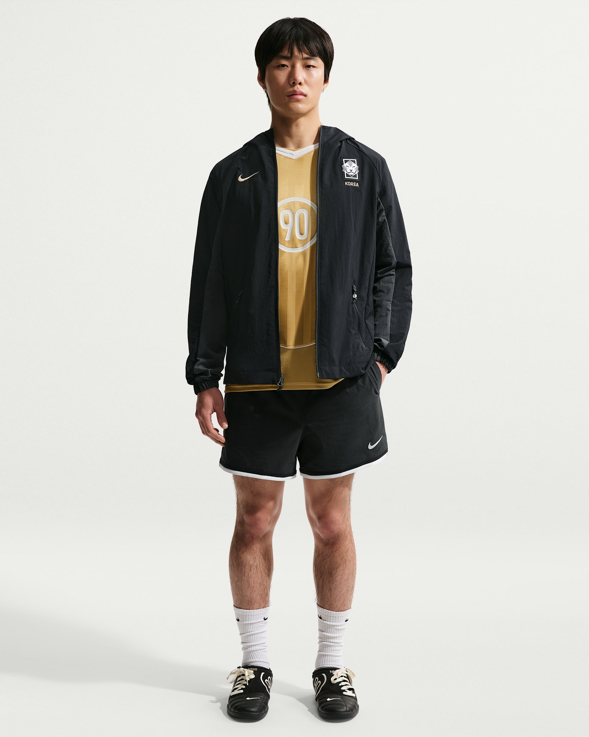 나이키 남성 드라이 핏 5인치 축구 쇼츠 - 오프 누아르/오프 누아르/서밋 화이트/서밋 화이트