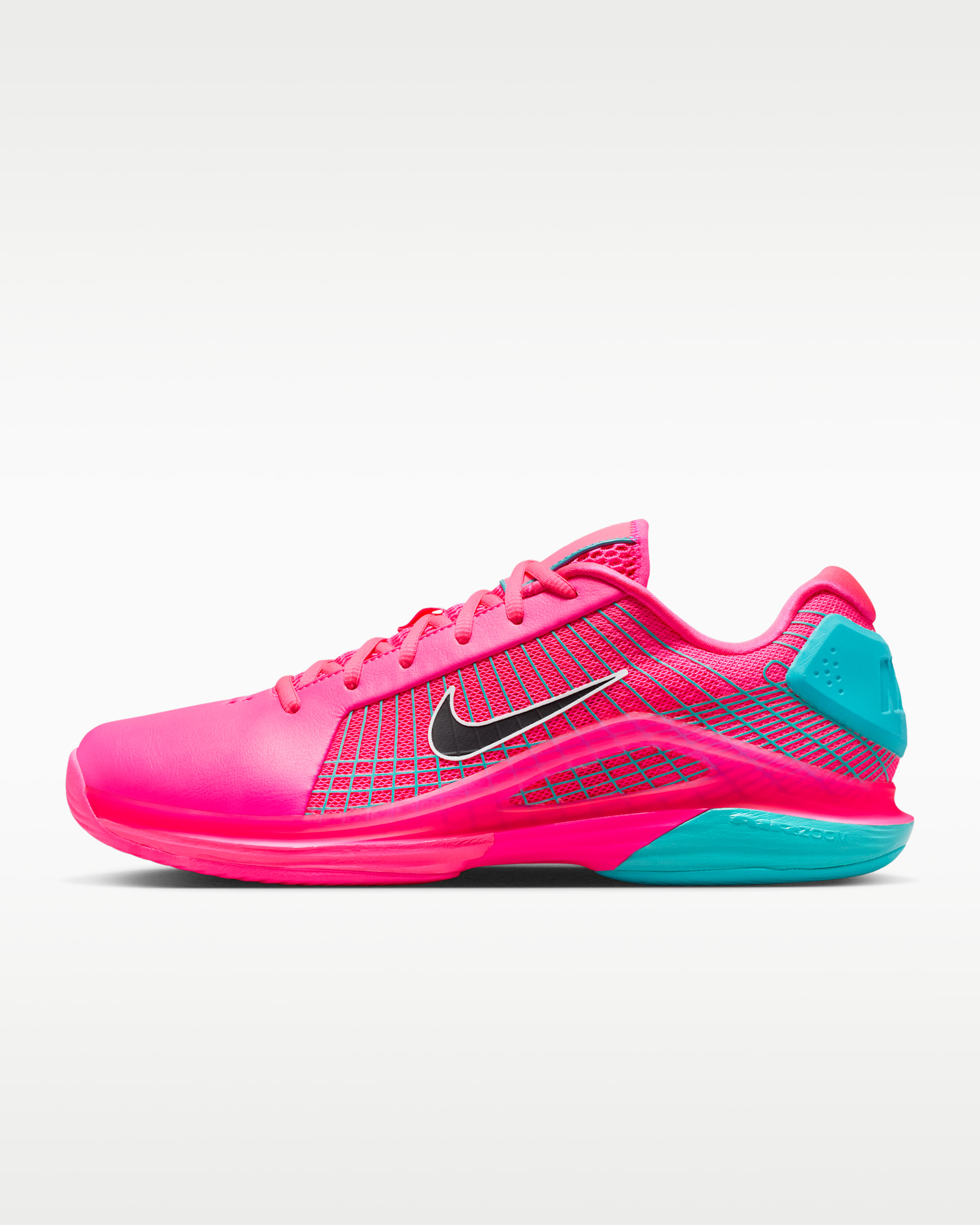 Nike Vapor 12 Hypersmash Men's Hard Court Tennis Shoes - Hyper Pink/Dusty Cactus/Black