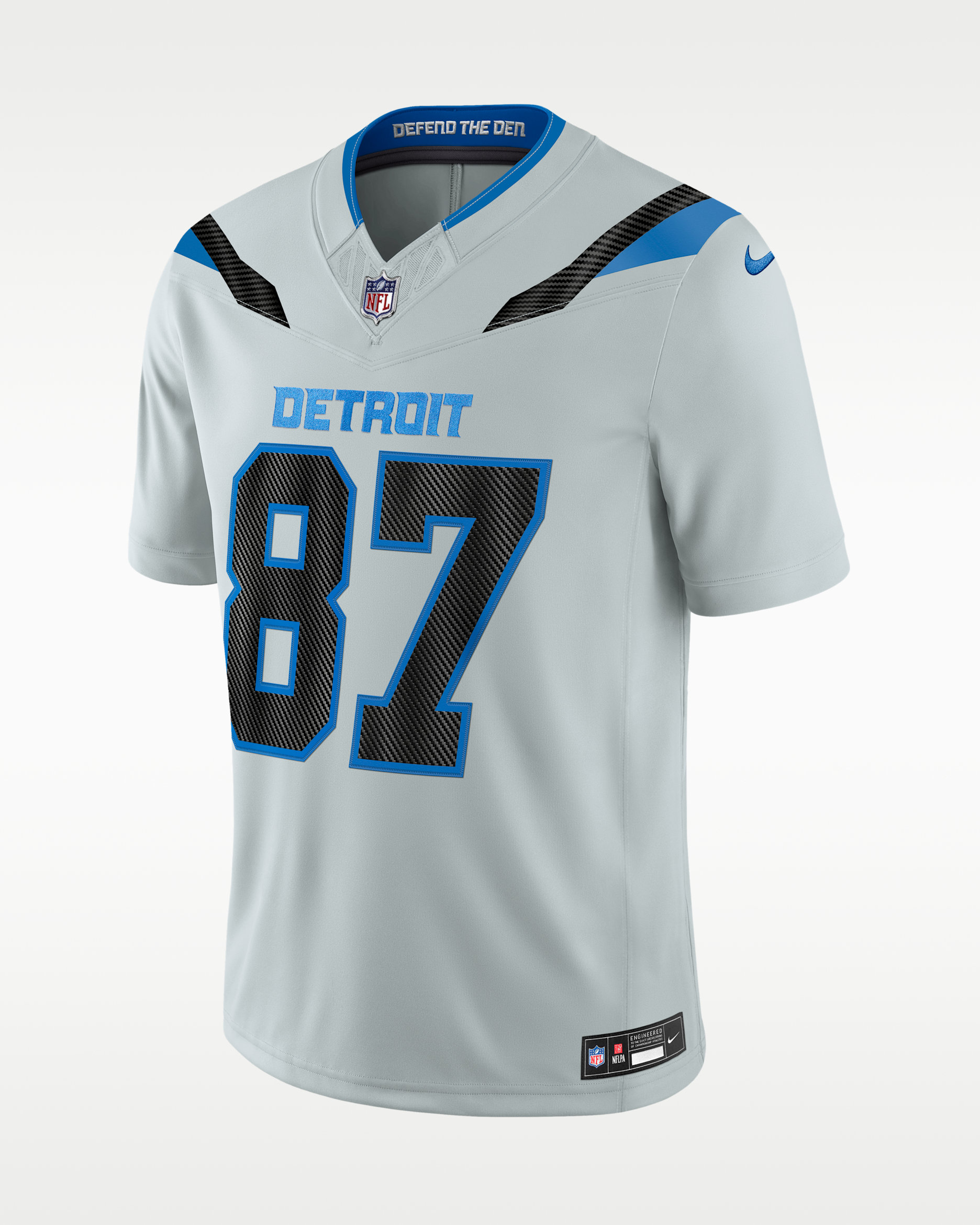 Sam LaPorta Detroit Lions Rivalries Collection Men's Nike Dri-FIT NFL Limited Jersey - Silver