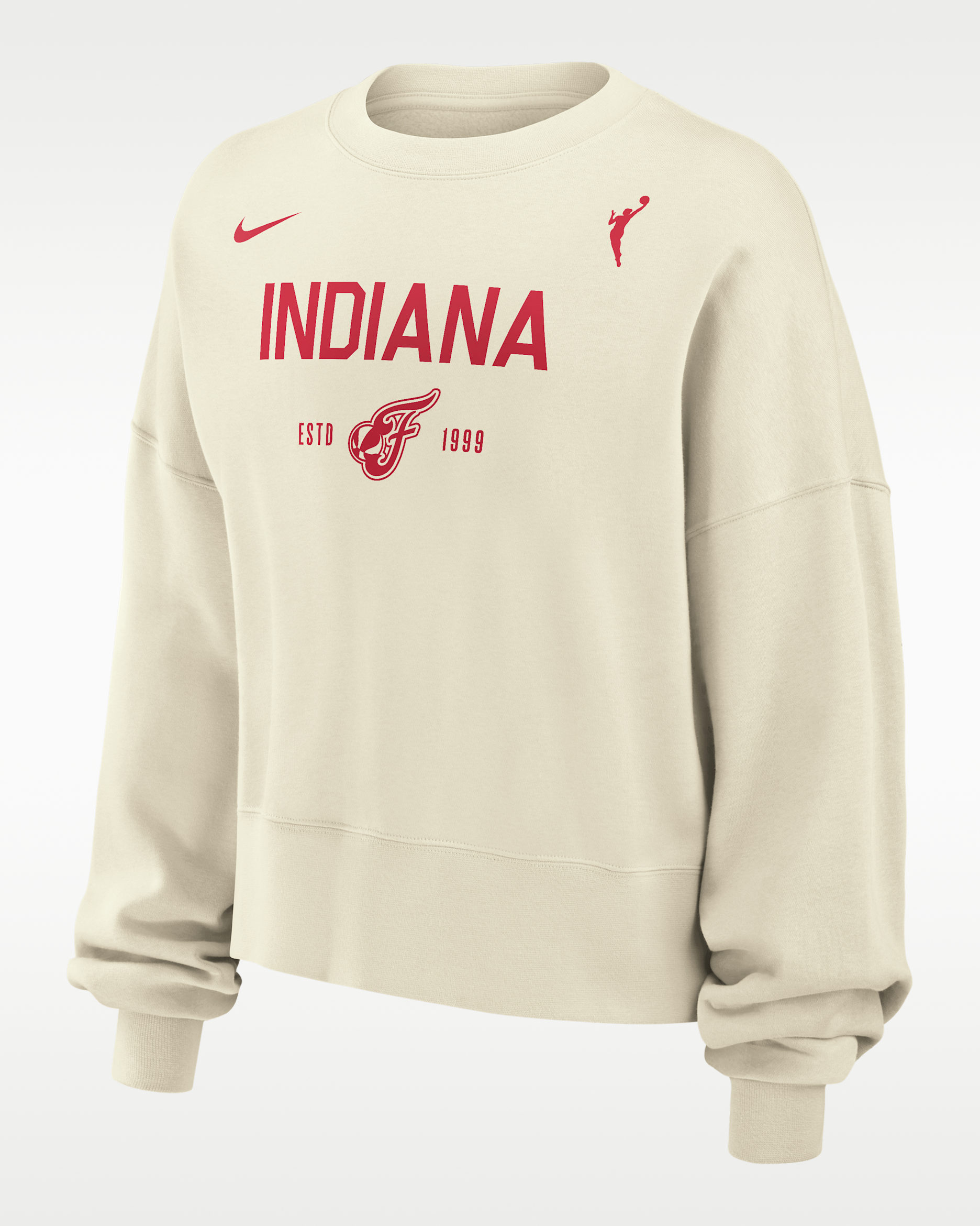 Indiana Fever Phoenix Fleece Women's Nike WNBA Crew-Neck Sweatshirt - Sail