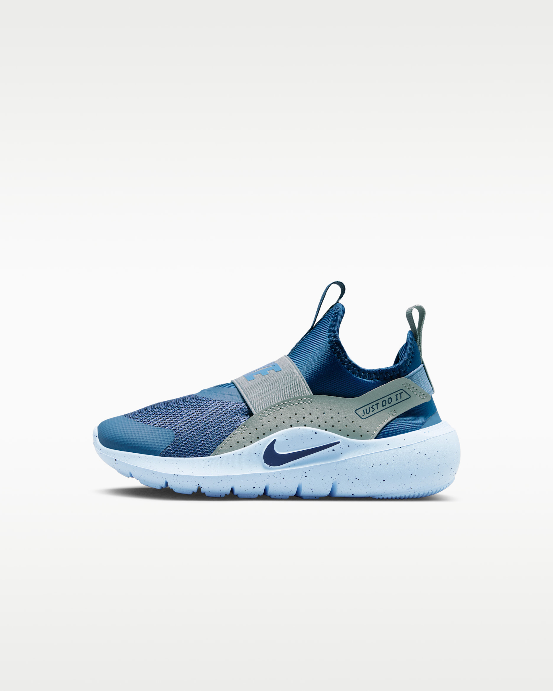 Nike Flex Runner 4 Younger Kids' Shoes - Mystic Navy/Light Pumice/Work Blue/Midnight Navy