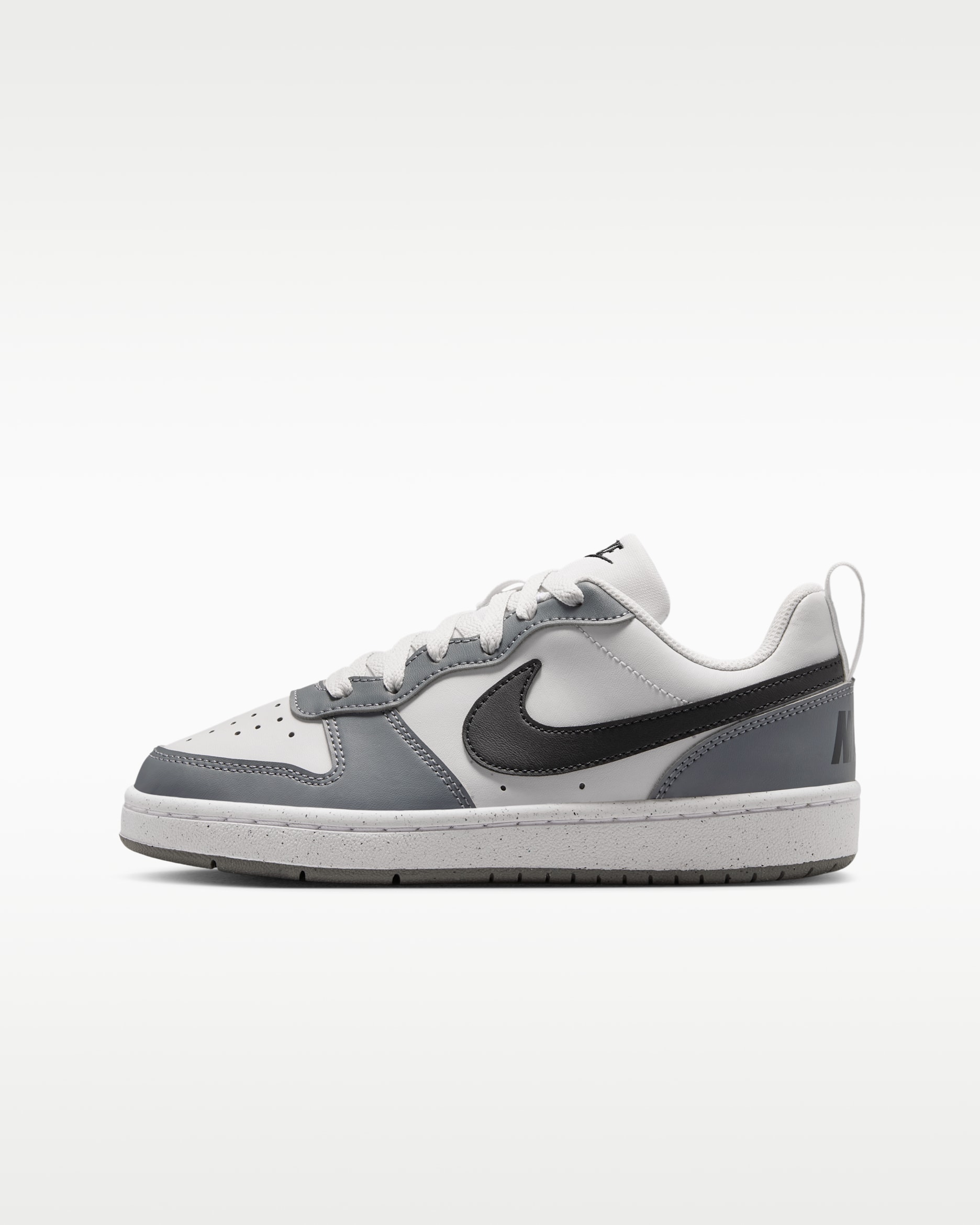 Nike Court Borough Low Recraft Big Kids' Shoes - Platinum Tint/Smoke Grey/White/Black