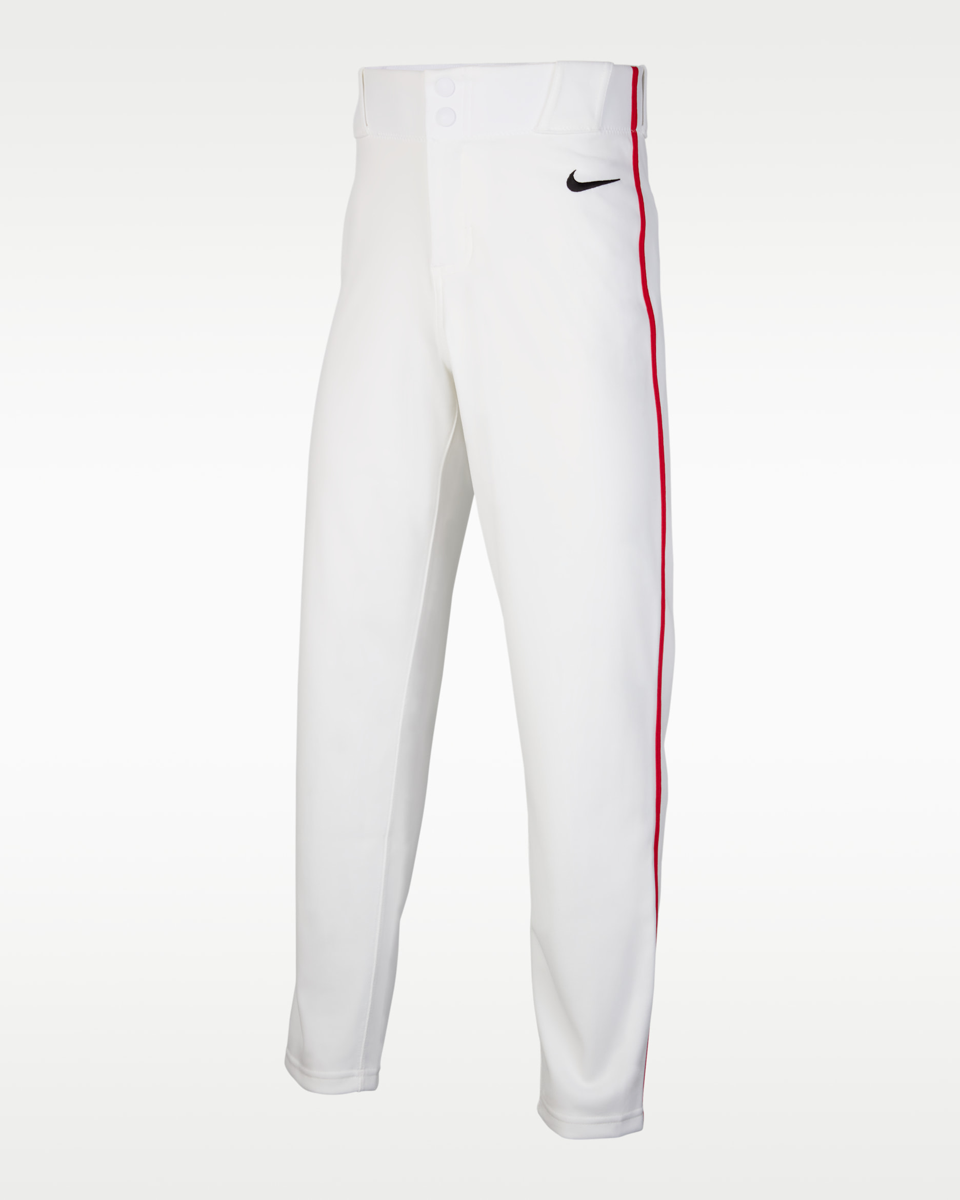 Nike Vapor Select 2 Big Kids' Piped Baseball Pants - White/University Red/Black