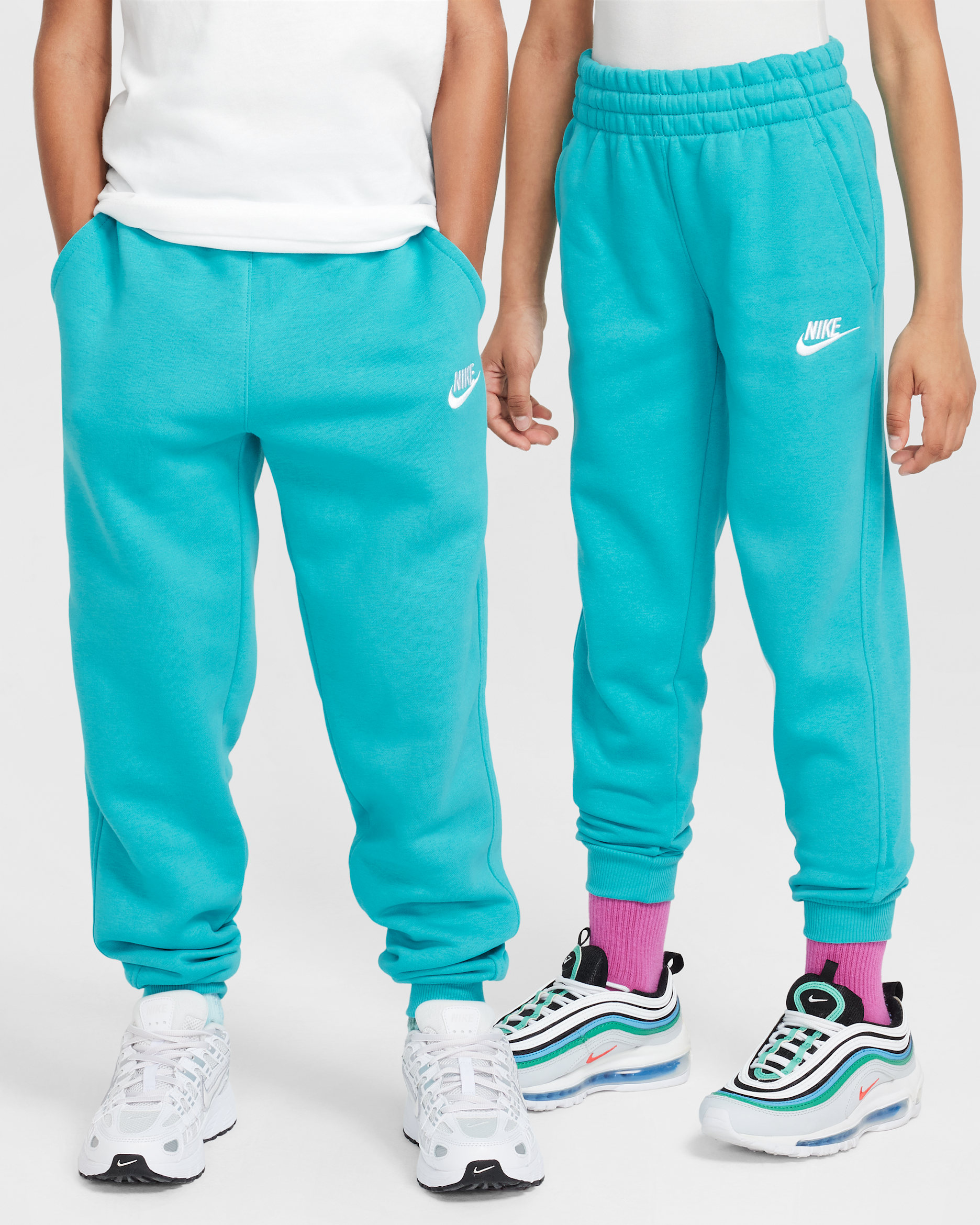 Nike Sportswear Club Fleece Big Kids' Joggers - Dusty Cactus/White