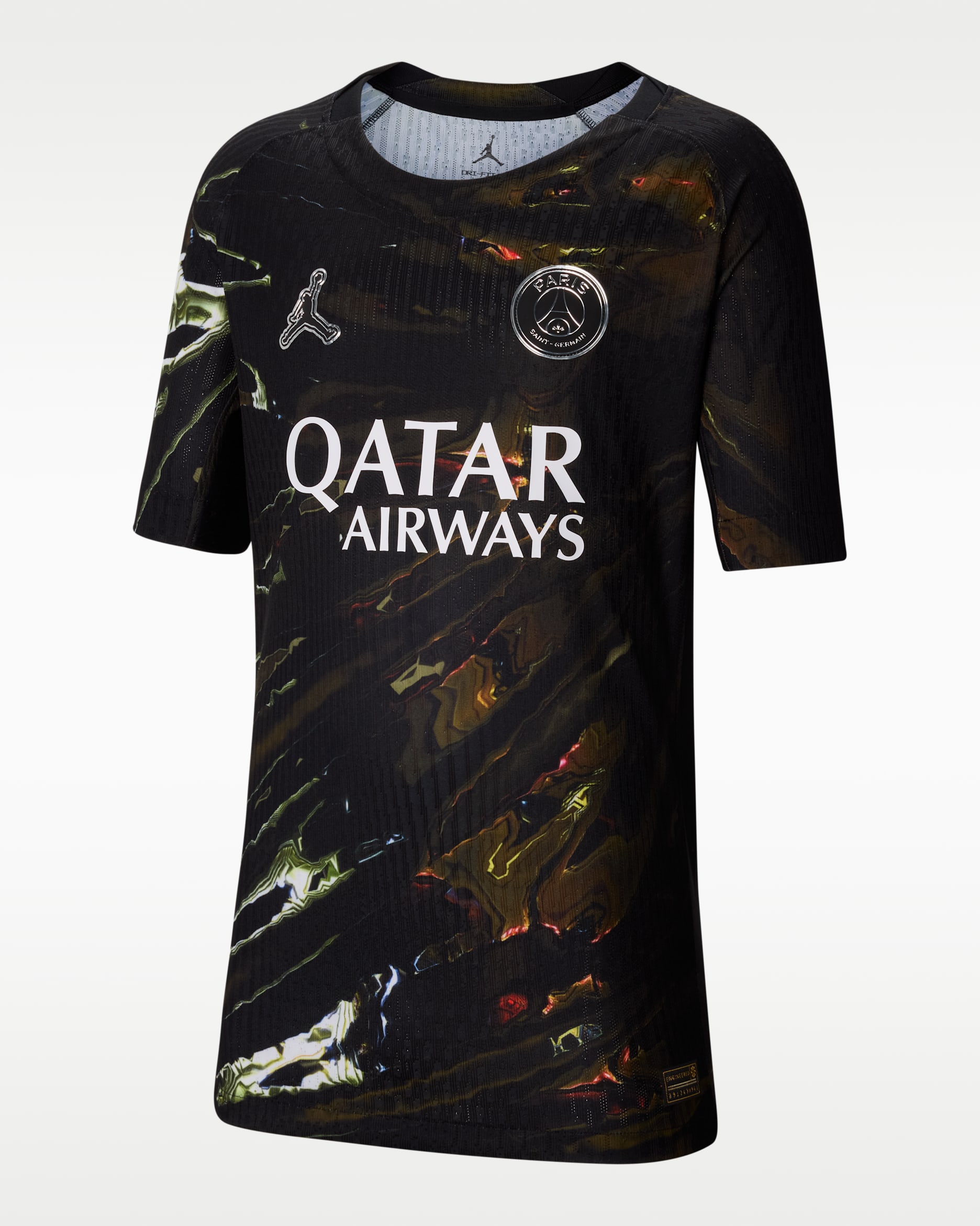 Paris Saint-Germain 2026 Spieltag-Edition Jordan Dri-FIT ADV authentisches Fußballtrikot (ältere Kinder) - Schwarz/Weiß/Schwarz