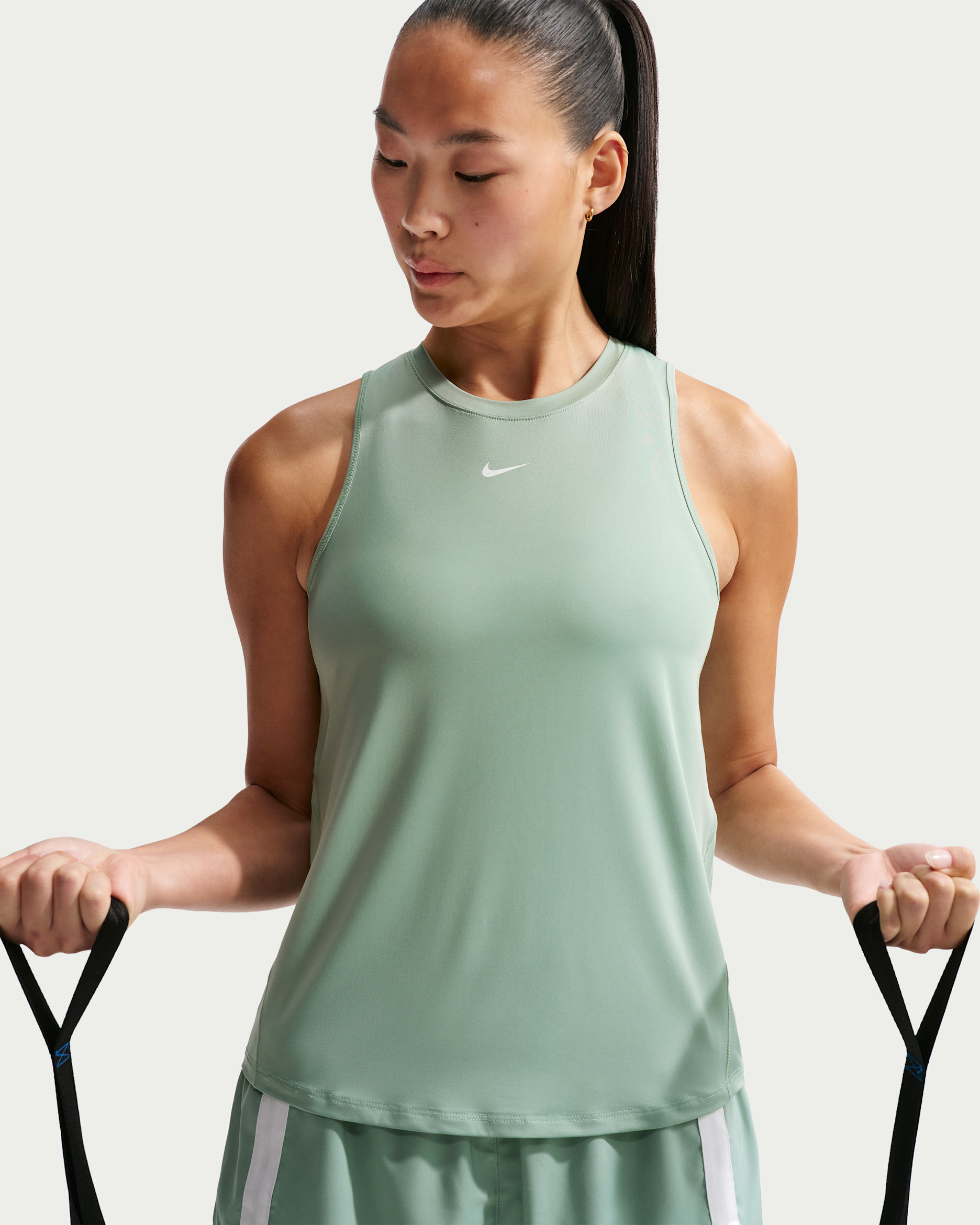 Nike One Classic Women's Dri-FIT Tank Top - Steam/White