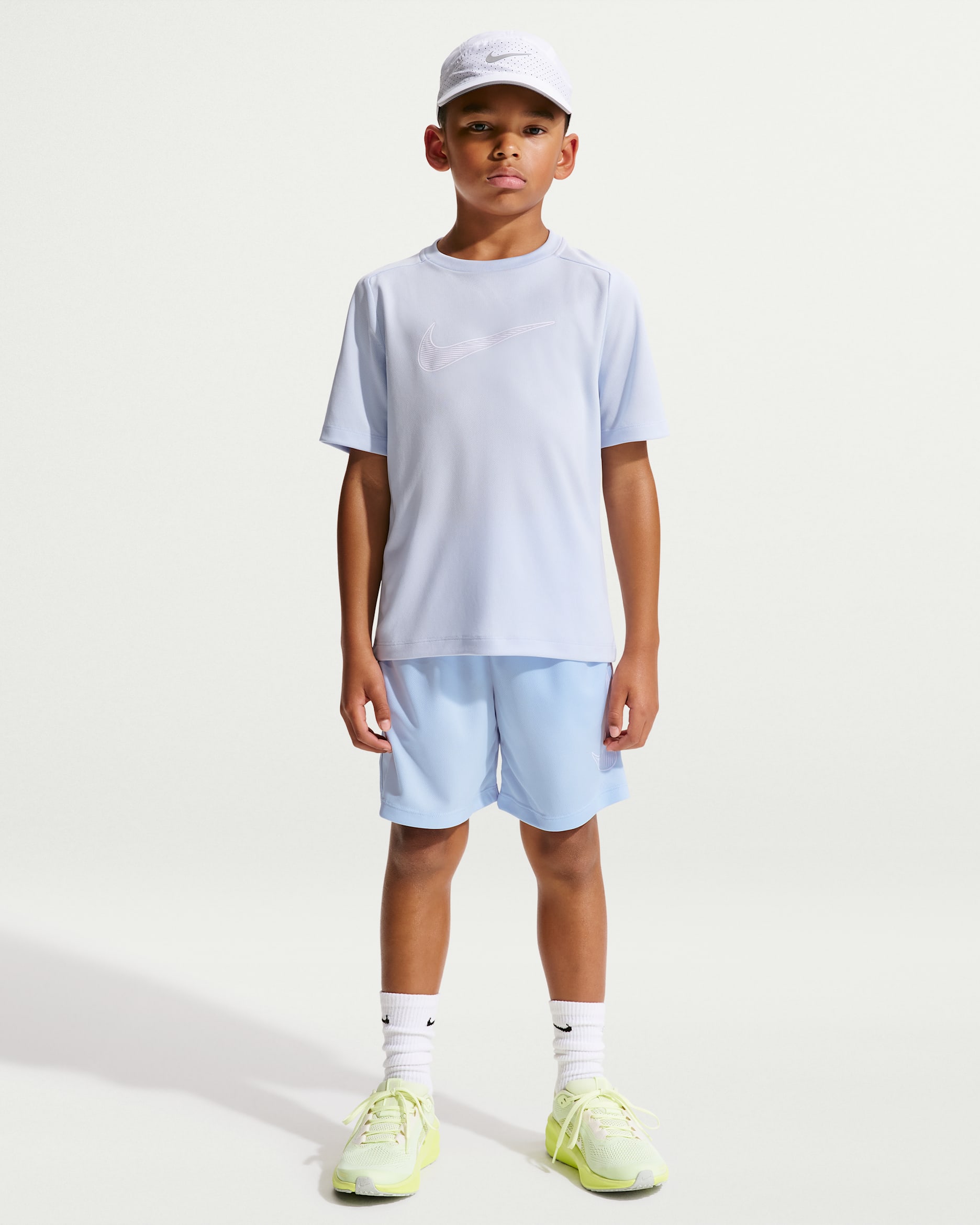 Nike Multi Pantalón corto de entrenamiento Dri-FIT - Niño - Hydrogen Blue/Blanco