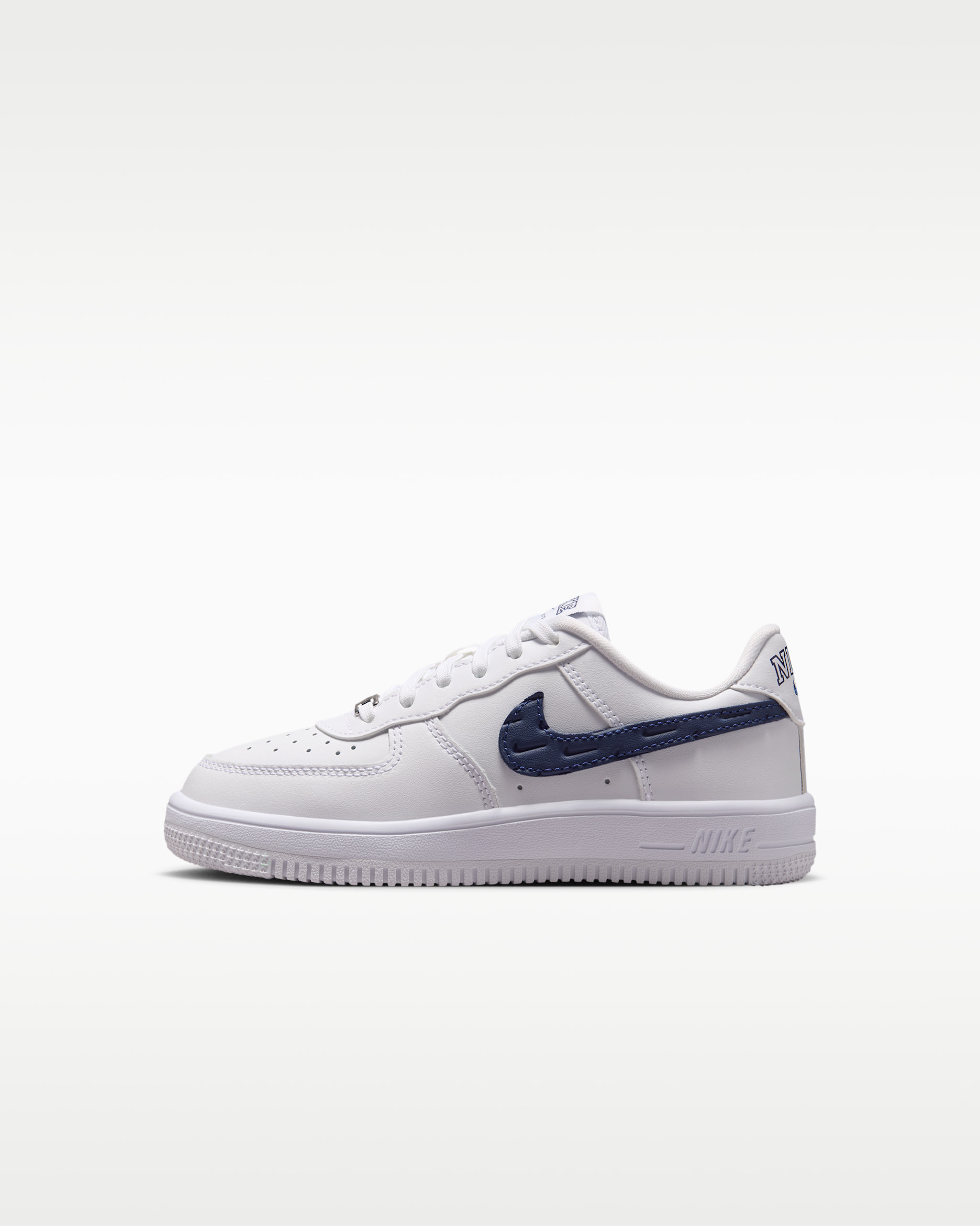 Nike Force 1 Low Little Kids' Shoes - White/Midnight Navy
