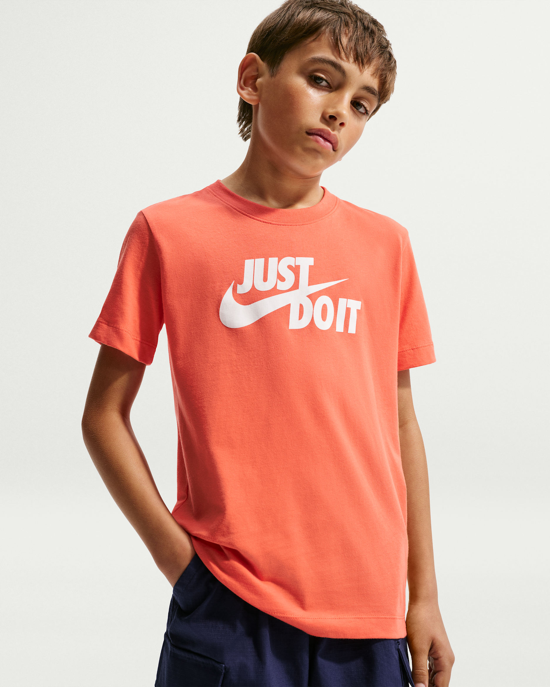 Nike Sportswear Big Kids' T-Shirt - Turf Orange