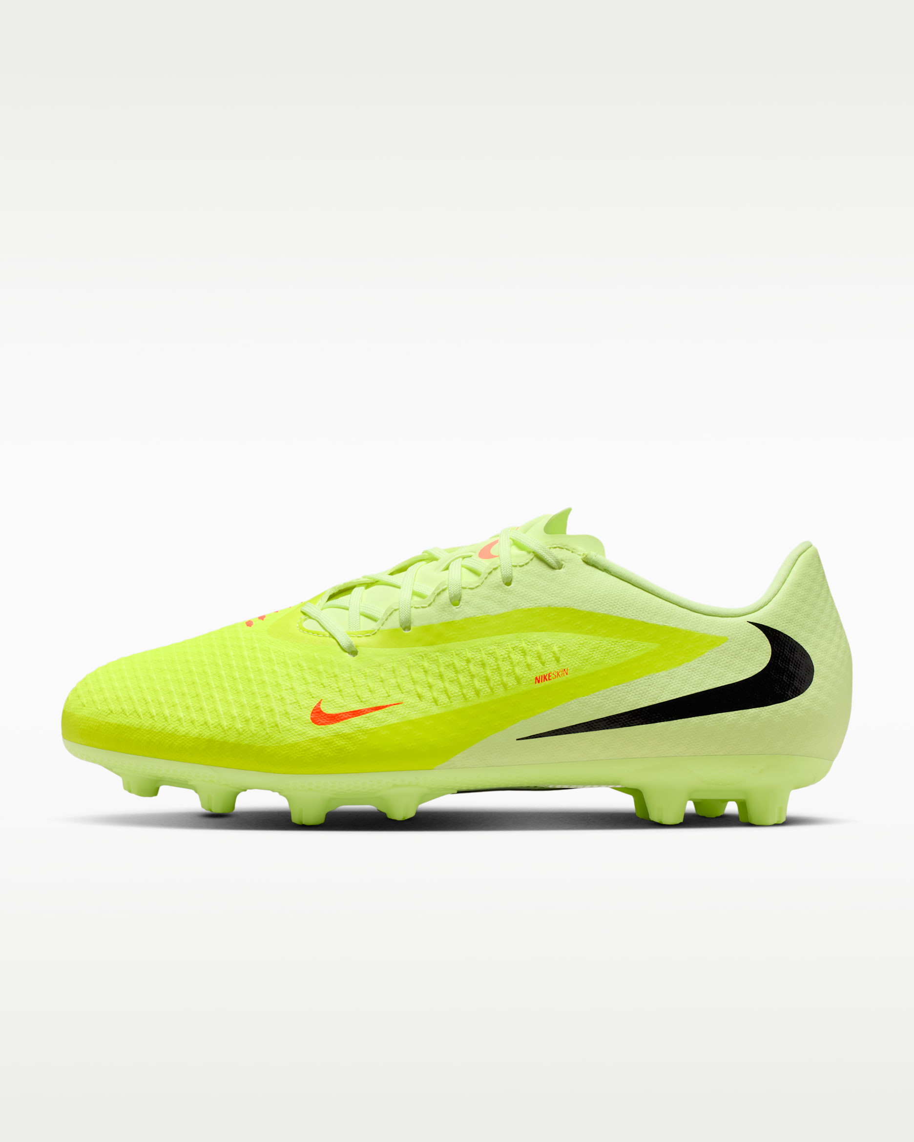 Nike Phantom 6 Low Academy Hard-Ground Football Boot - Hyper Crimson/Limelight/Black