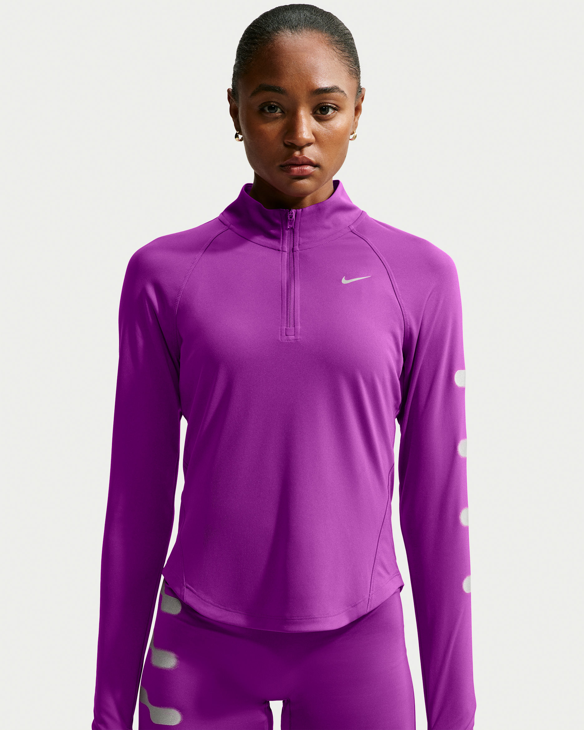 Haut de running à demi-zip Dri-FIT Nike Tempo Flash pour femme - Bold Berry