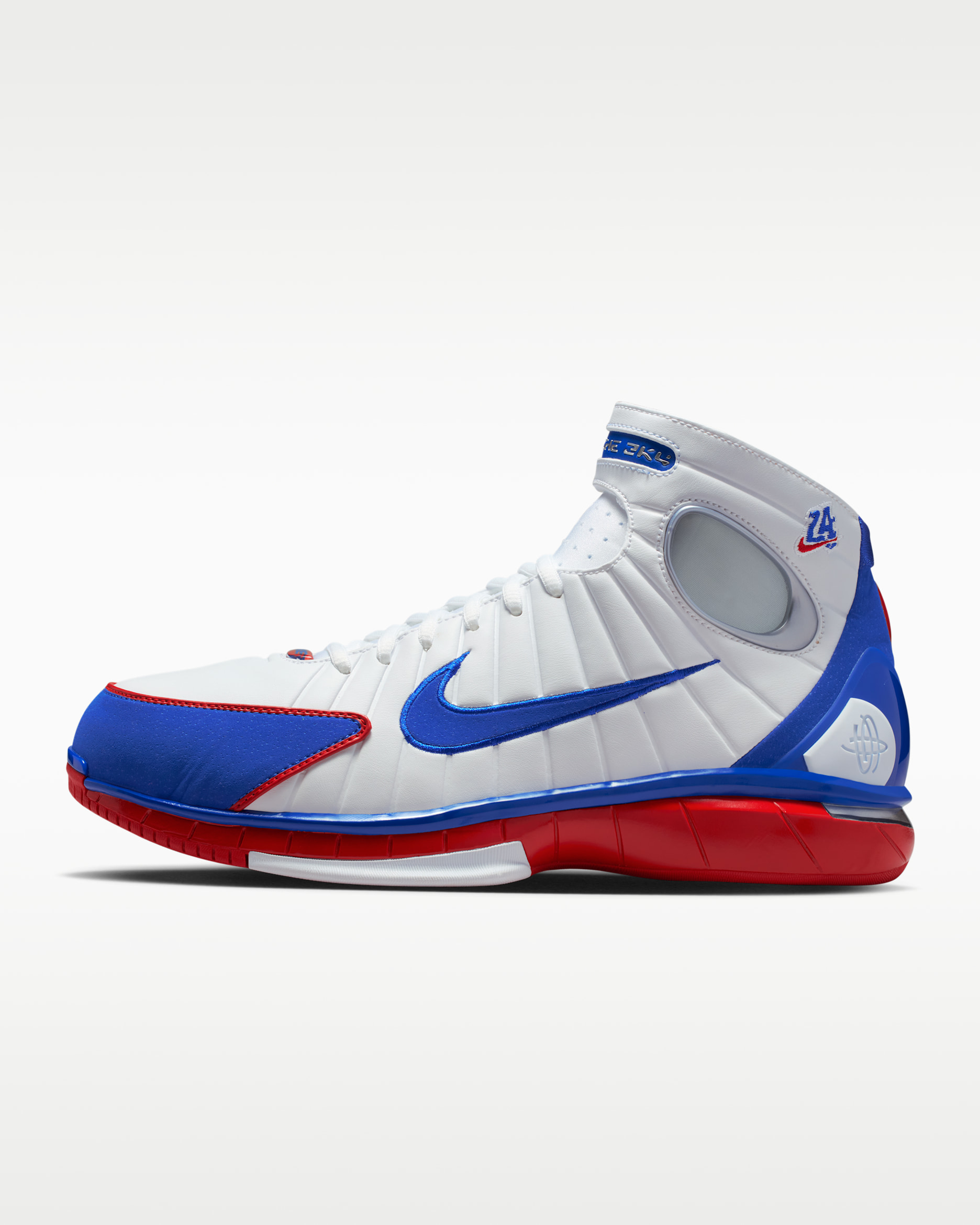 Tenis para hombre Nike Air Zoom Huarache 2K4 All Star - Blanco/Rojo universitario/Plata metalizado/Royal universitario