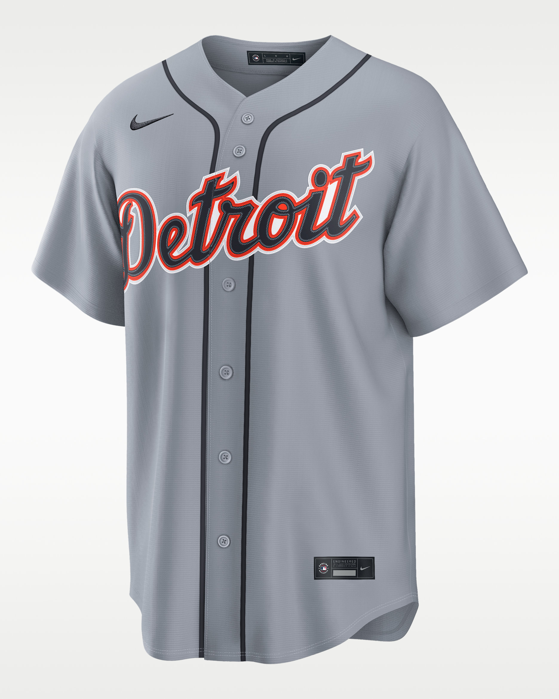 Tarik Skubal Detroit Tigers Men's Nike MLB Replica Jersey - Grey