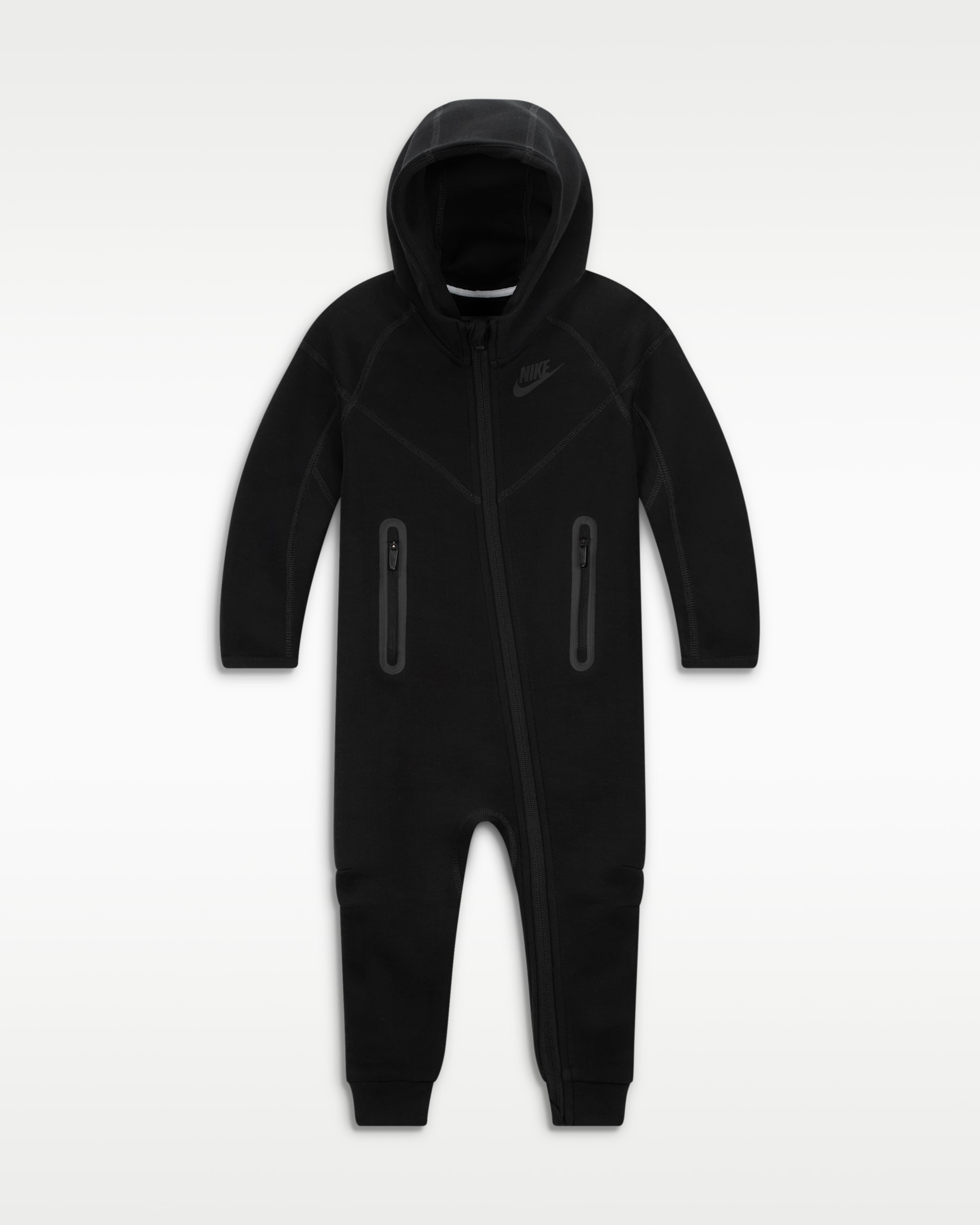 Nike Sportswear Tech Fleece Hooded Overalls Baby Overalls - Black