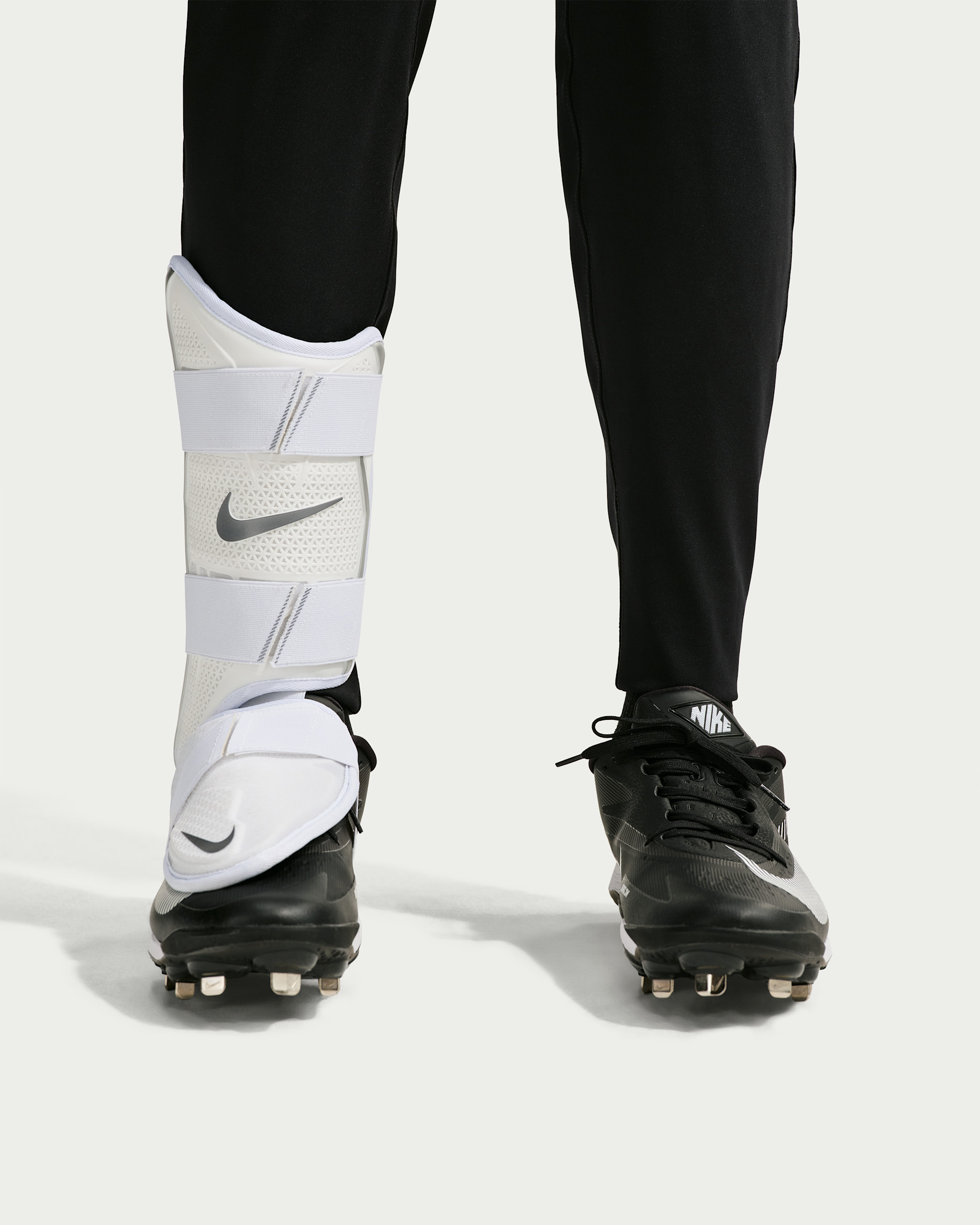Nike Vapor Elite Baseball Batter's Leg Guard (Right-Hand Hitter) - White/White/White/Metallic Cool Grey