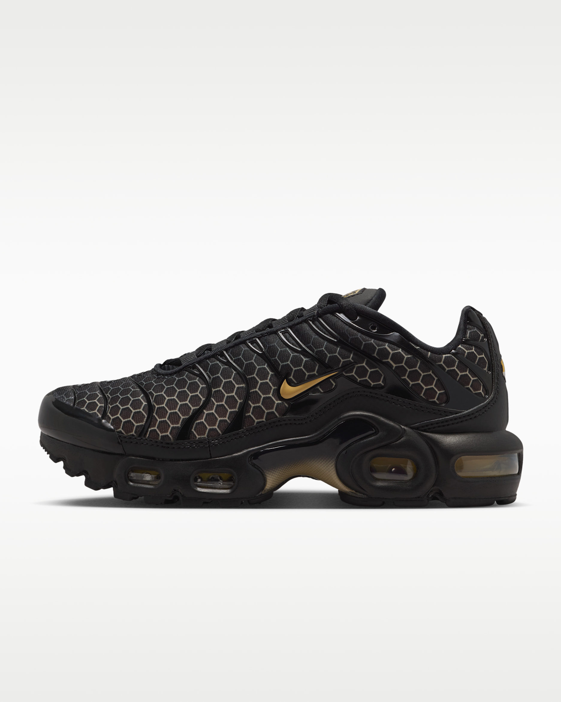 Nike Air Max Plus Older Kids' Shoes - Black/Chalk/Baroque Brown/Linen