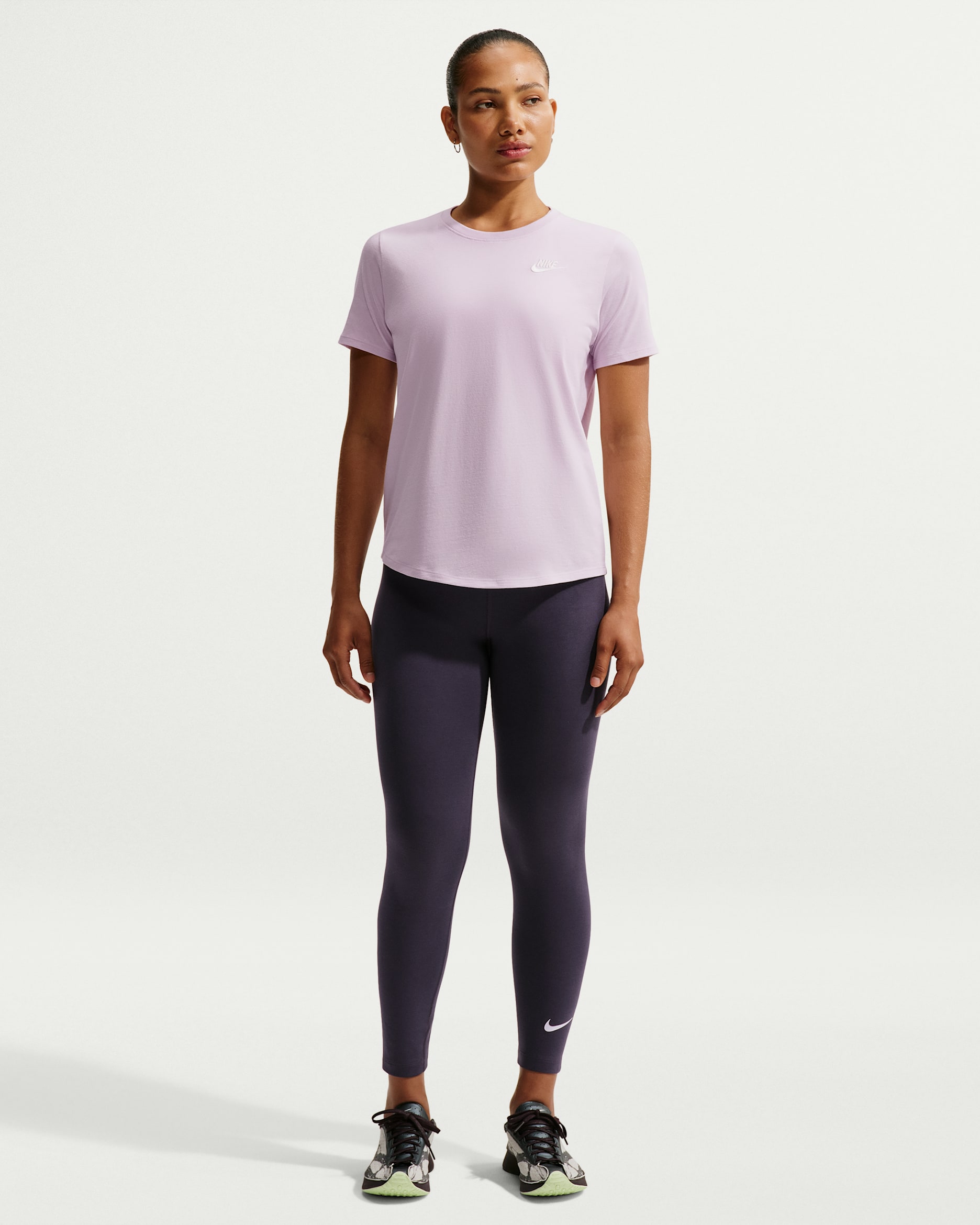 Nike Sportswear Classic Women's High-Waisted 7/8 Leggings - Gridiron/White