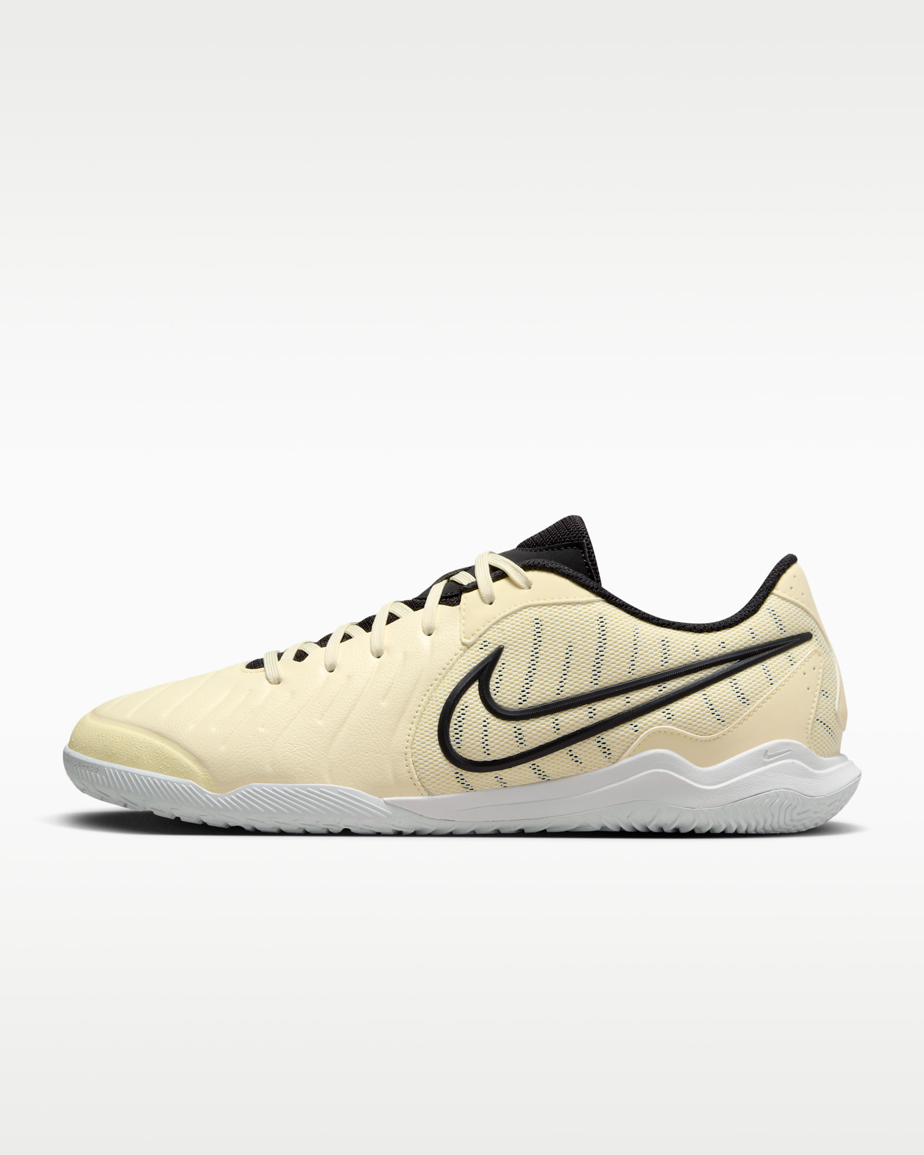 Nike Tiempo Legend 10 Academy Indoor Court Low-Top Football Shoes - Lemonade/Metallic Gold Coin/Black