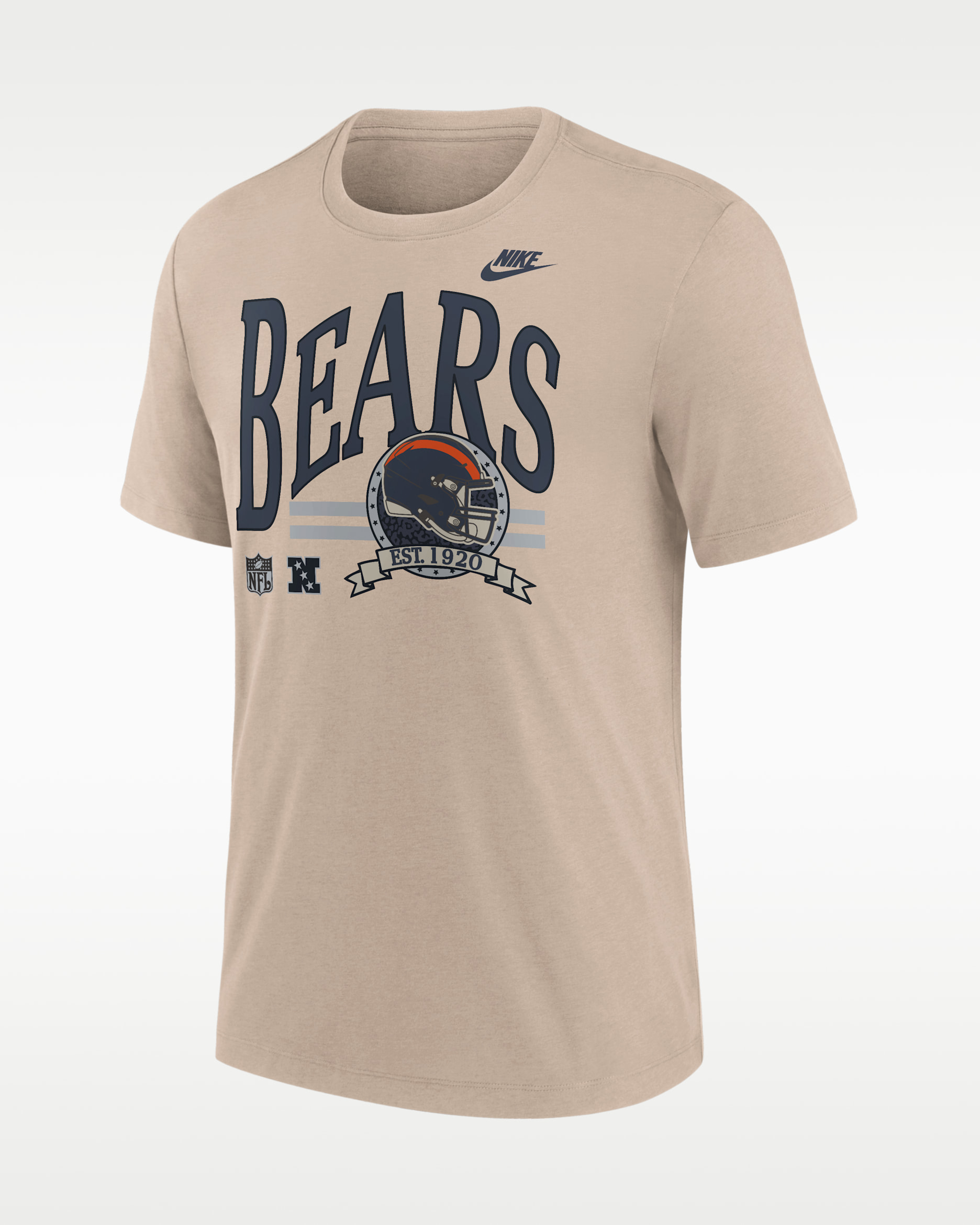 Chicago Bears Rewind Men's Nike NFL T-Shirt - Sand