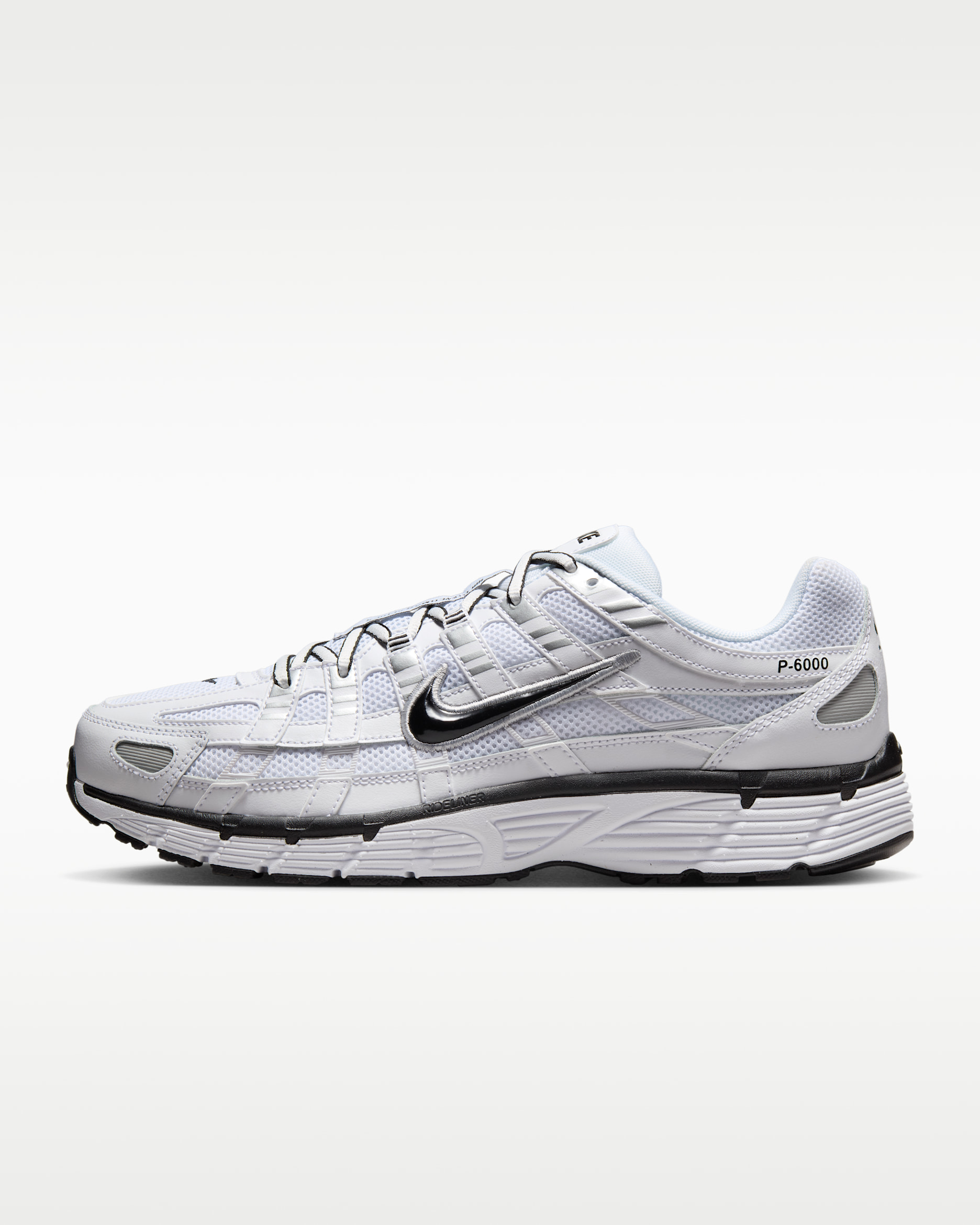 Nike P-6000 Shoes - White/Metallic Silver/Black/Black